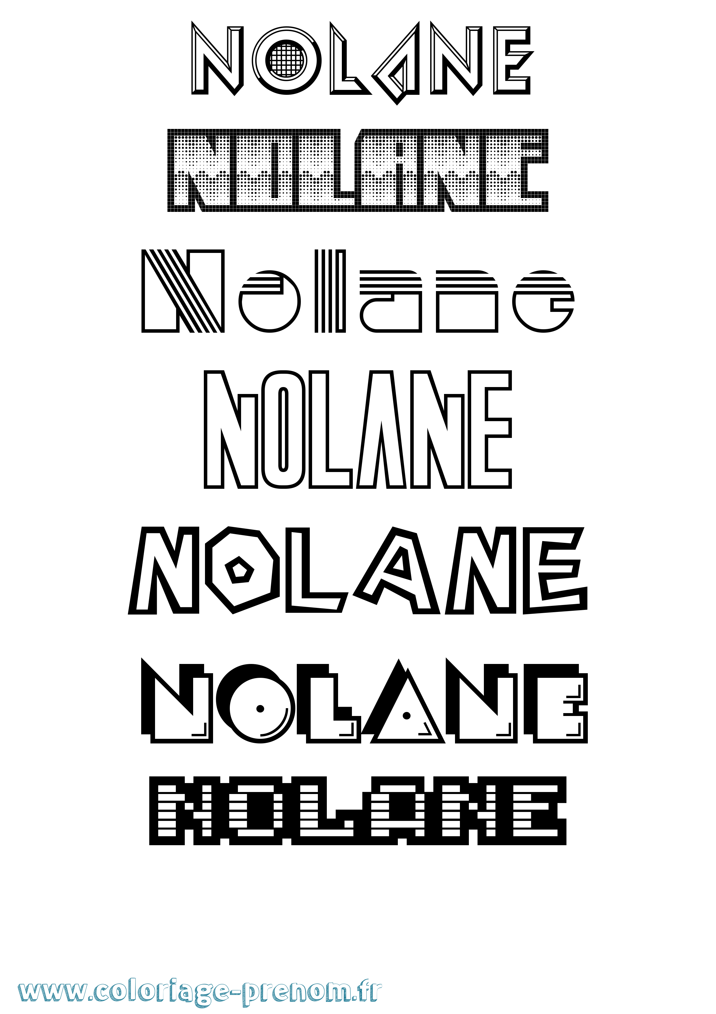 Coloriage Nolane Jeux Vidéos Coloriage prénom Nolane Jeux Vidéos