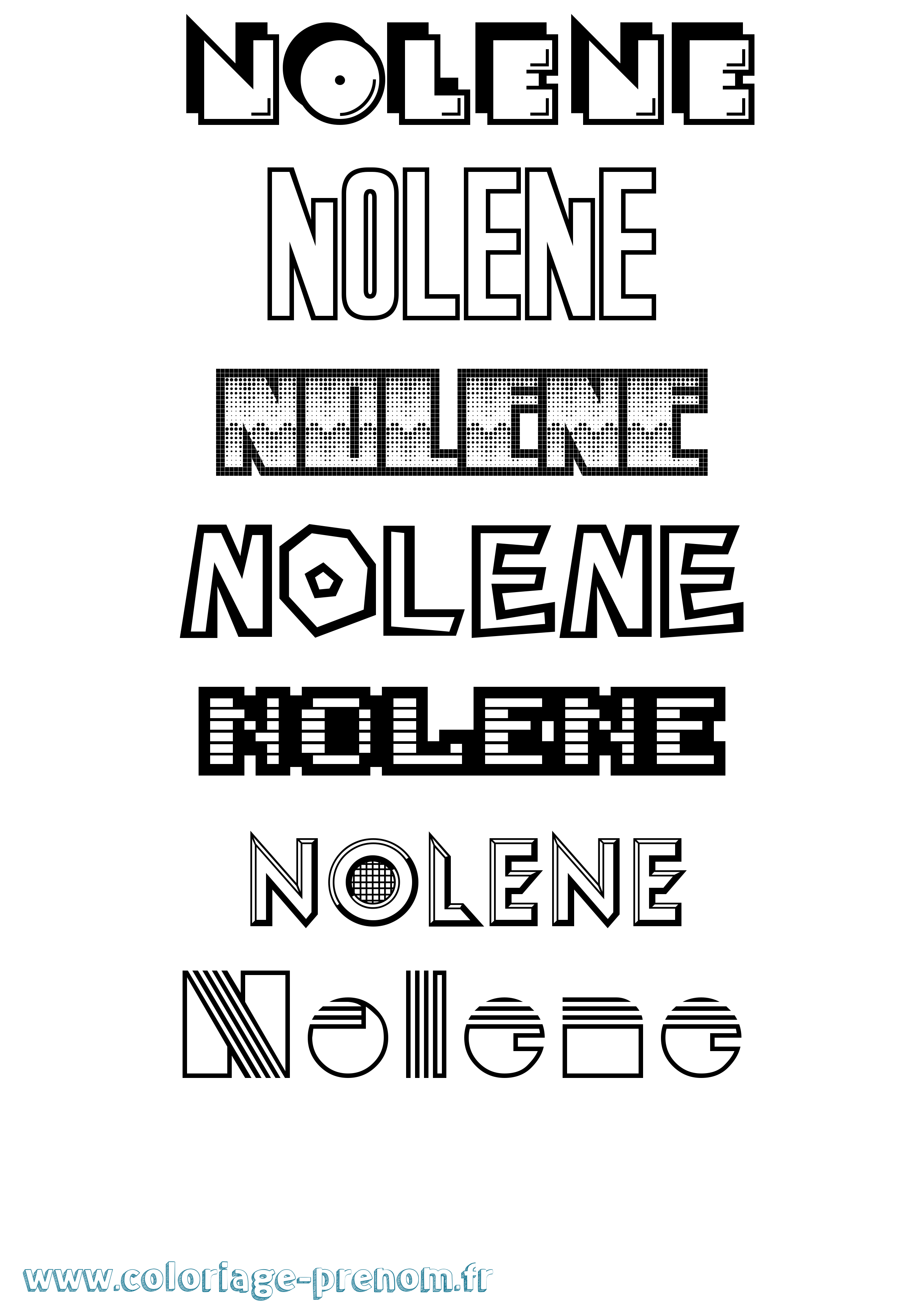 Coloriage Nolene Jeux Vidéos Coloriage prénom Nolene Jeux Vidéos