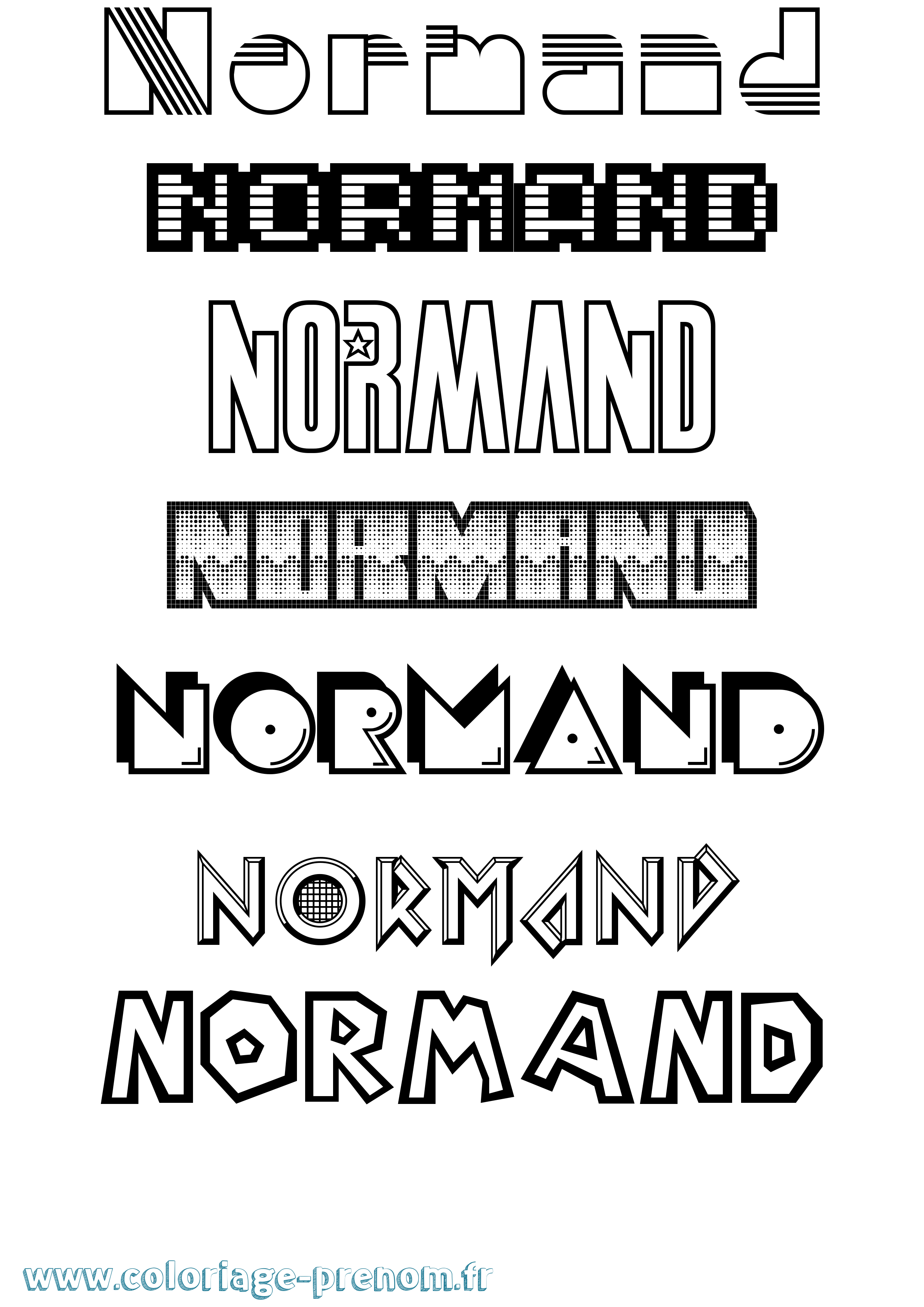 Coloriage Normand Jeux Vidéos Coloriage prénom Normand Jeux Vidéos