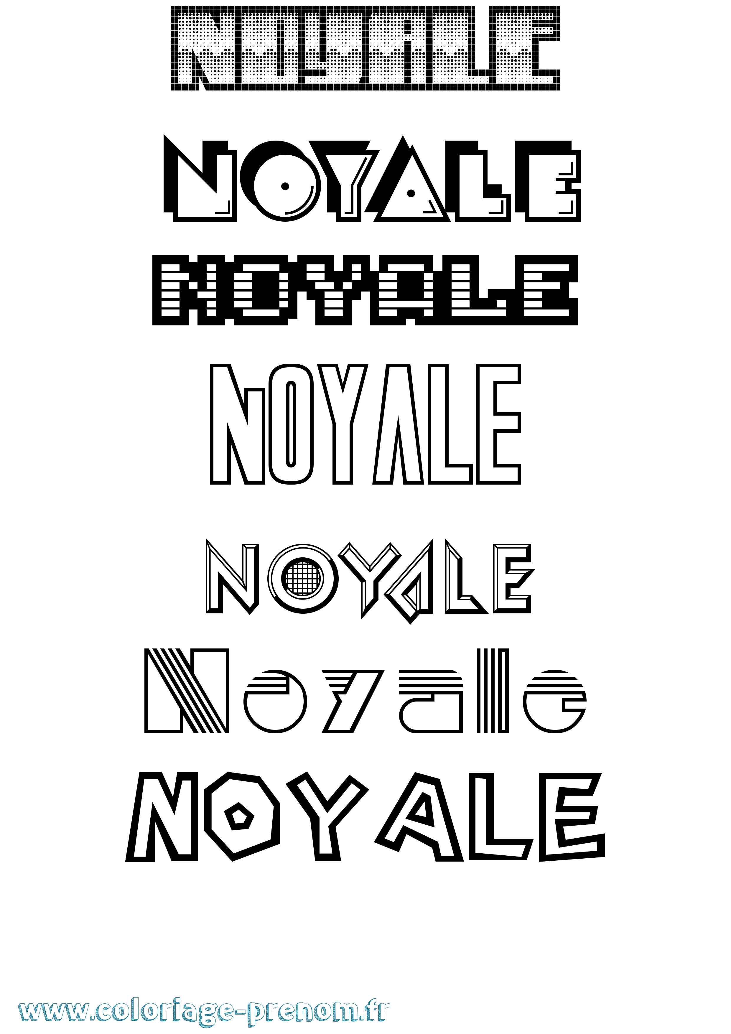 Coloriage Noyale Jeux Vidéos Coloriage prénom Noyale Jeux Vidéos