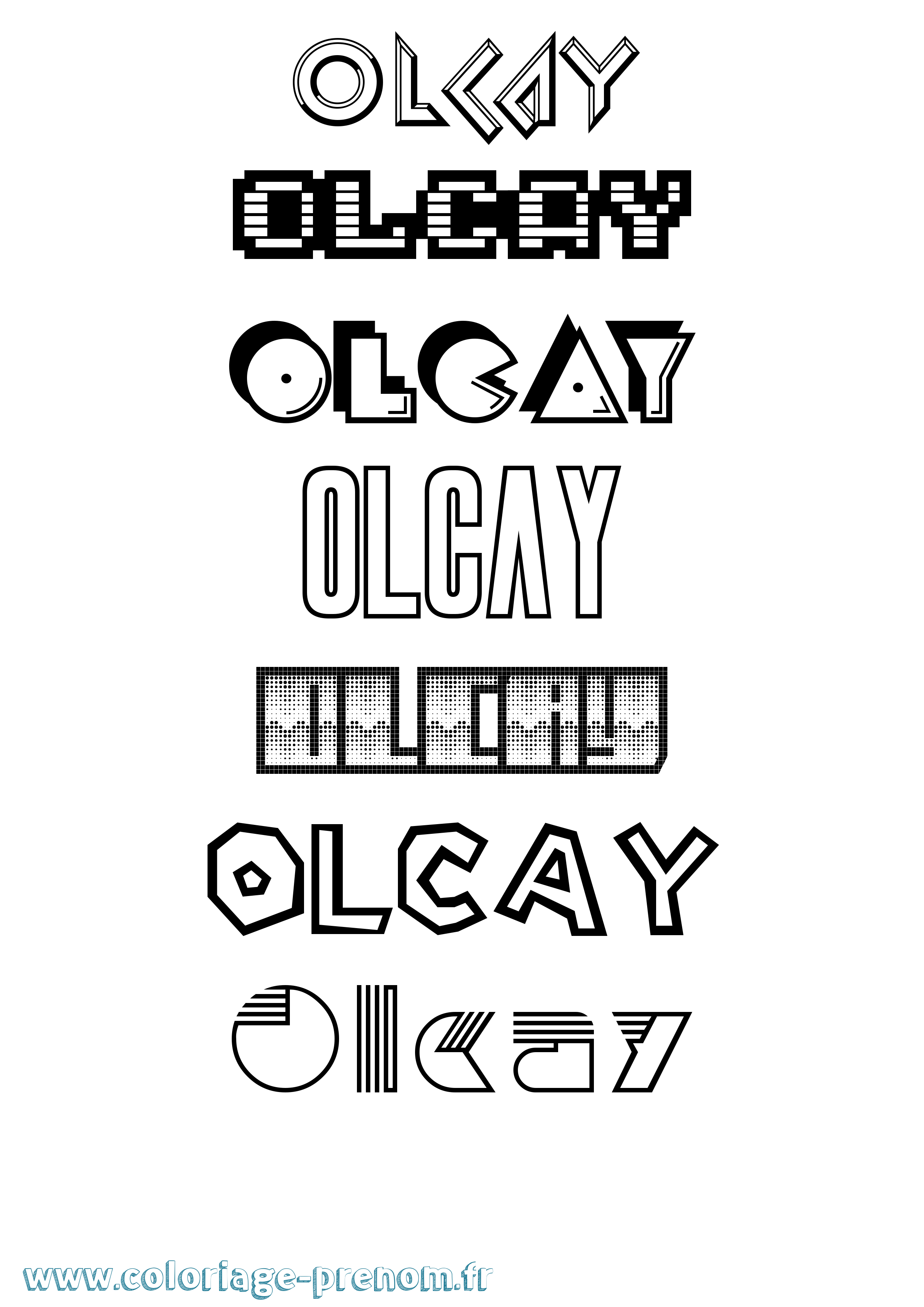 Coloriage Olcay Jeux Vidéos Coloriage prénom Olcay Jeux Vidéos