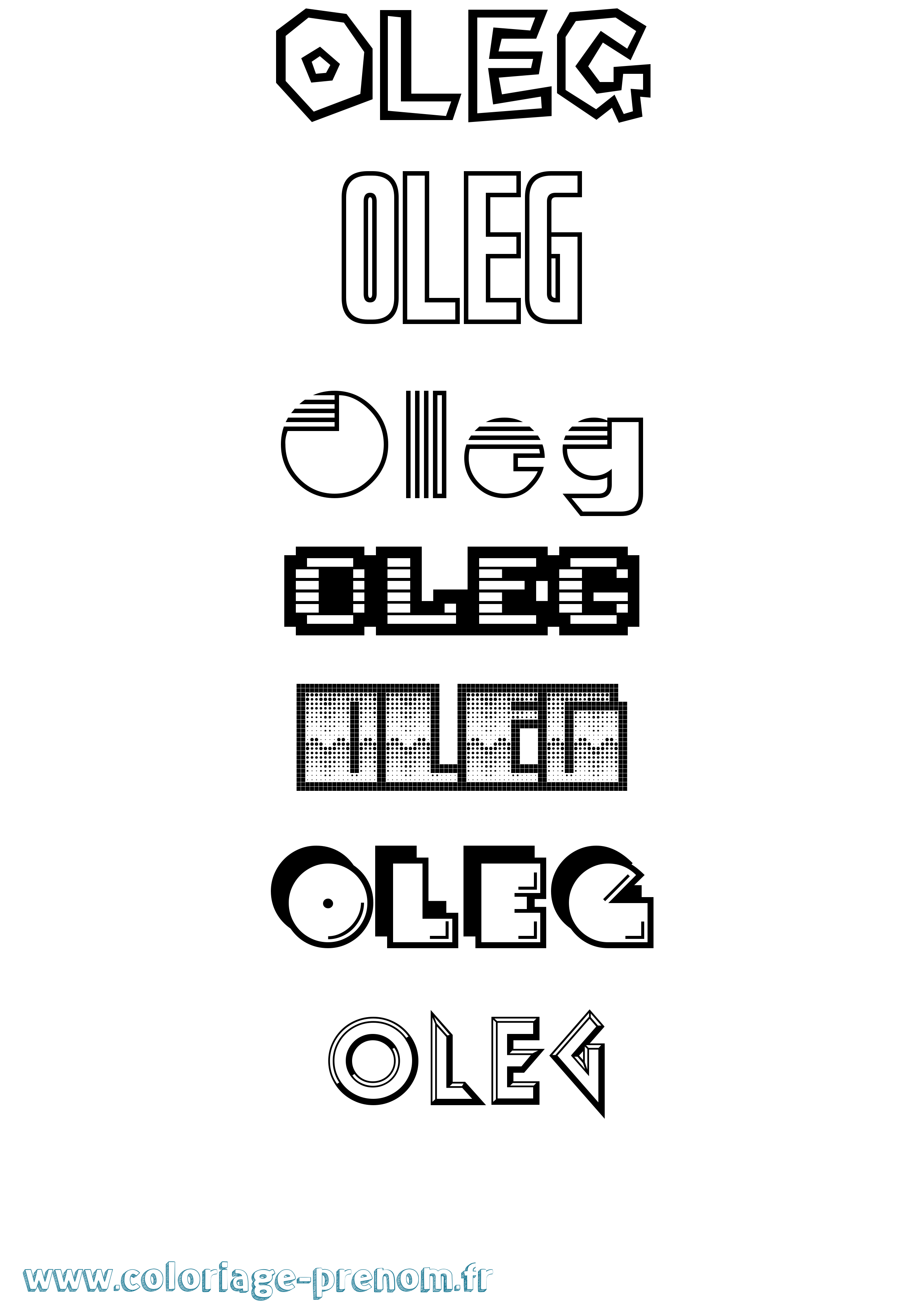 Coloriage Oleg Jeux Vidéos Coloriage prénom Oleg Jeux Vidéos