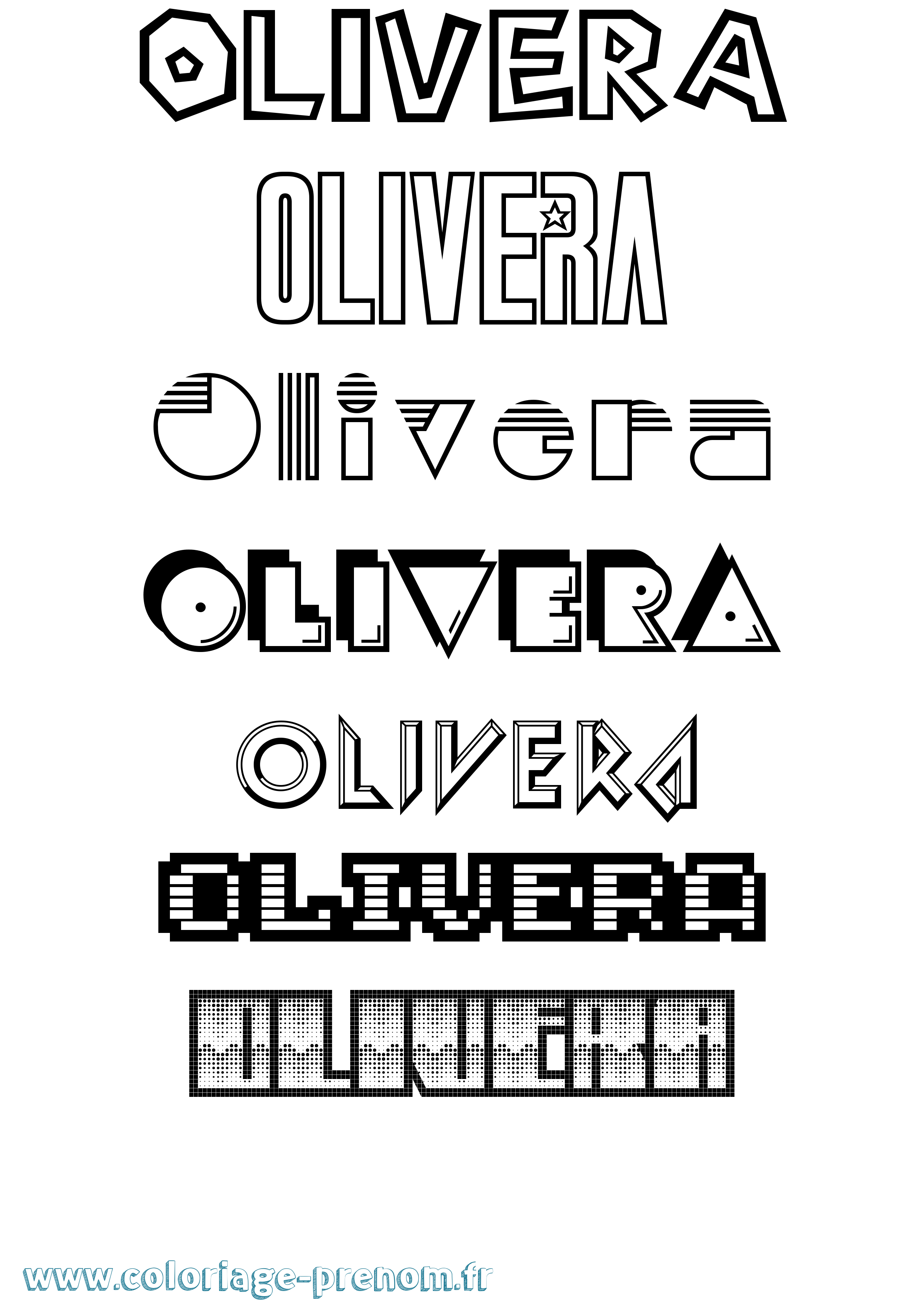 Coloriage Olivera Jeux Vidéos Coloriage prénom Olivera Jeux Vidéos