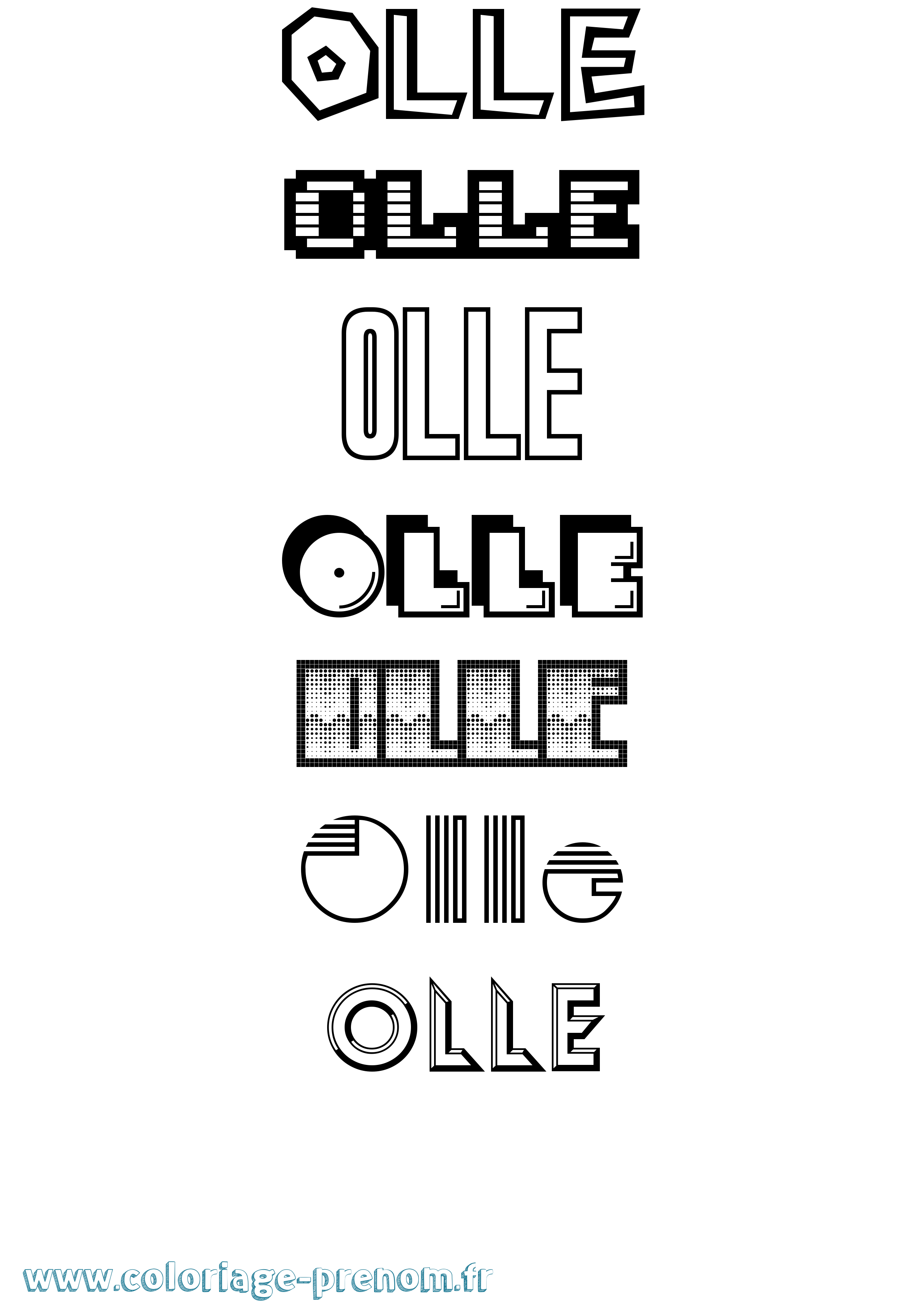 Coloriage Olle Jeux Vidéos Coloriage prénom Olle Jeux Vidéos