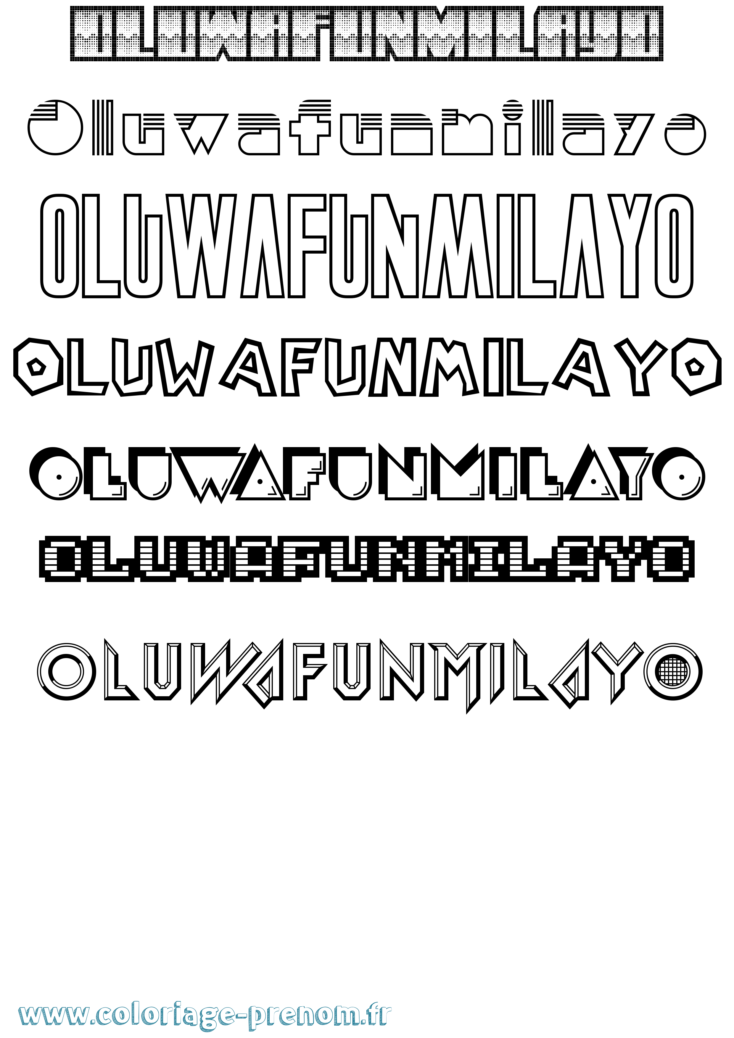 Coloriage Oluwafunmilayo Jeux Vidéos Coloriage prénom Oluwafunmilayo Jeux Vidéos