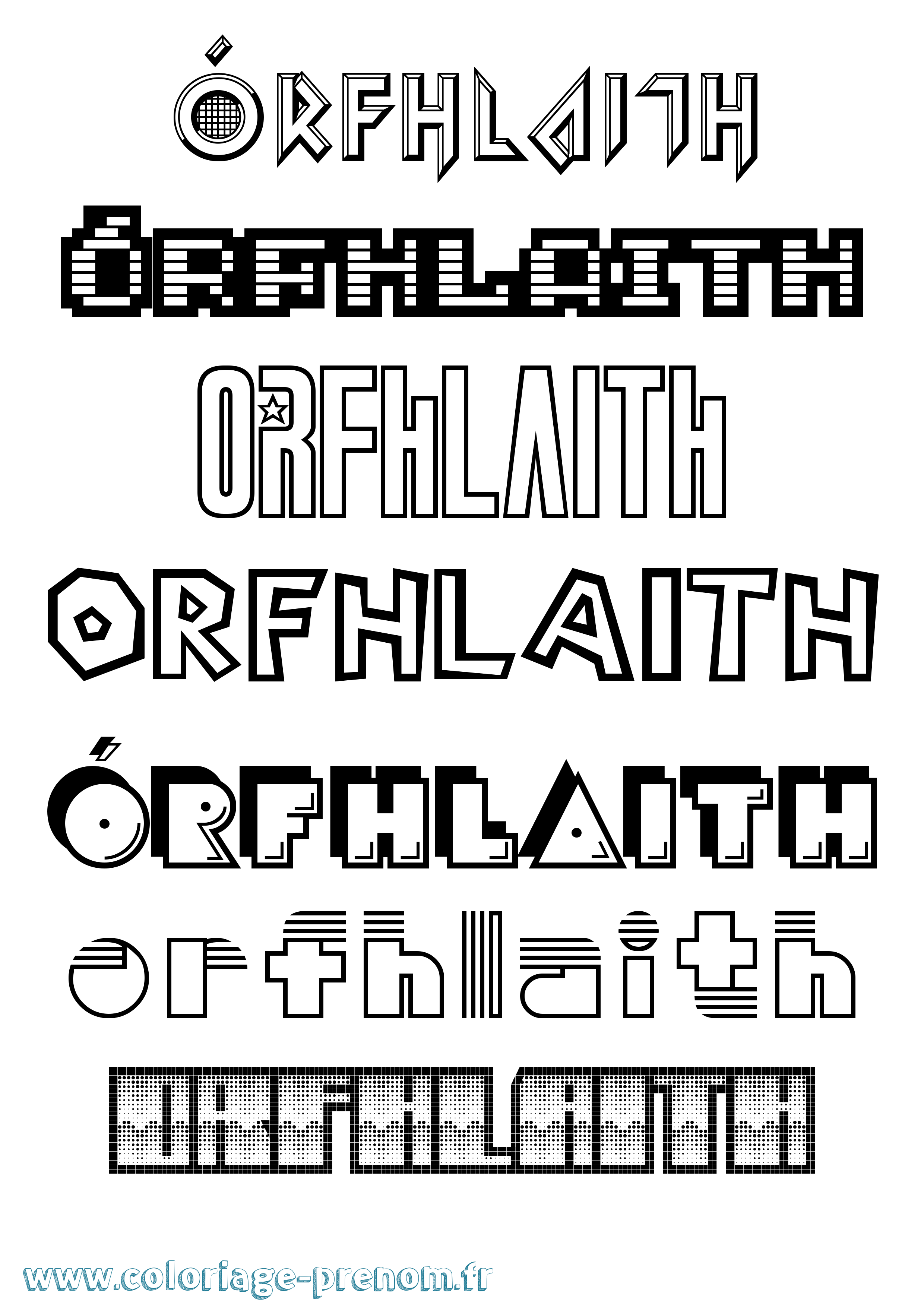 Coloriage Órfhlaith Jeux Vidéos Coloriage prénom Órfhlaith Jeux Vidéos