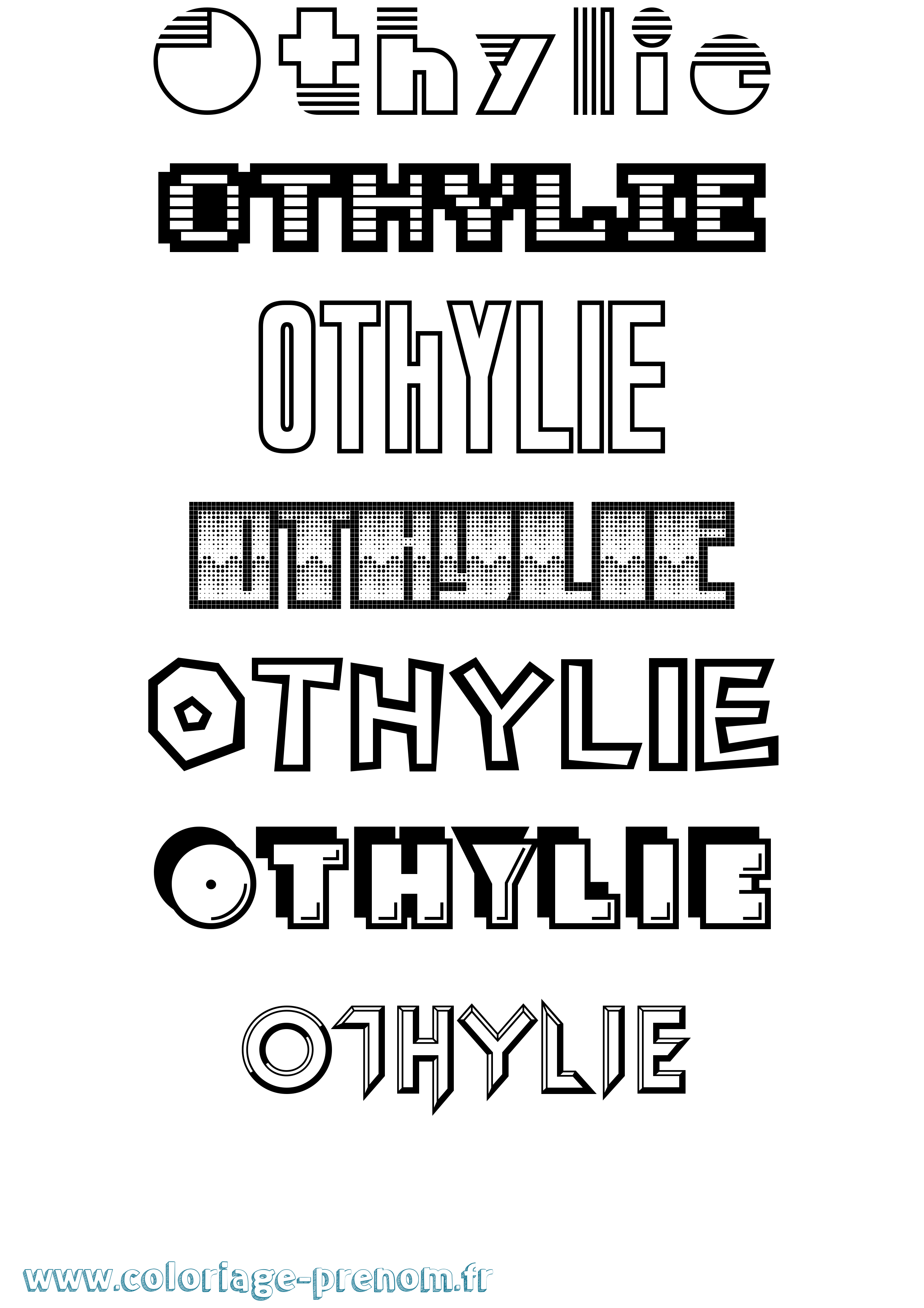 Coloriage Othylie Jeux Vidéos Coloriage prénom Othylie Jeux Vidéos