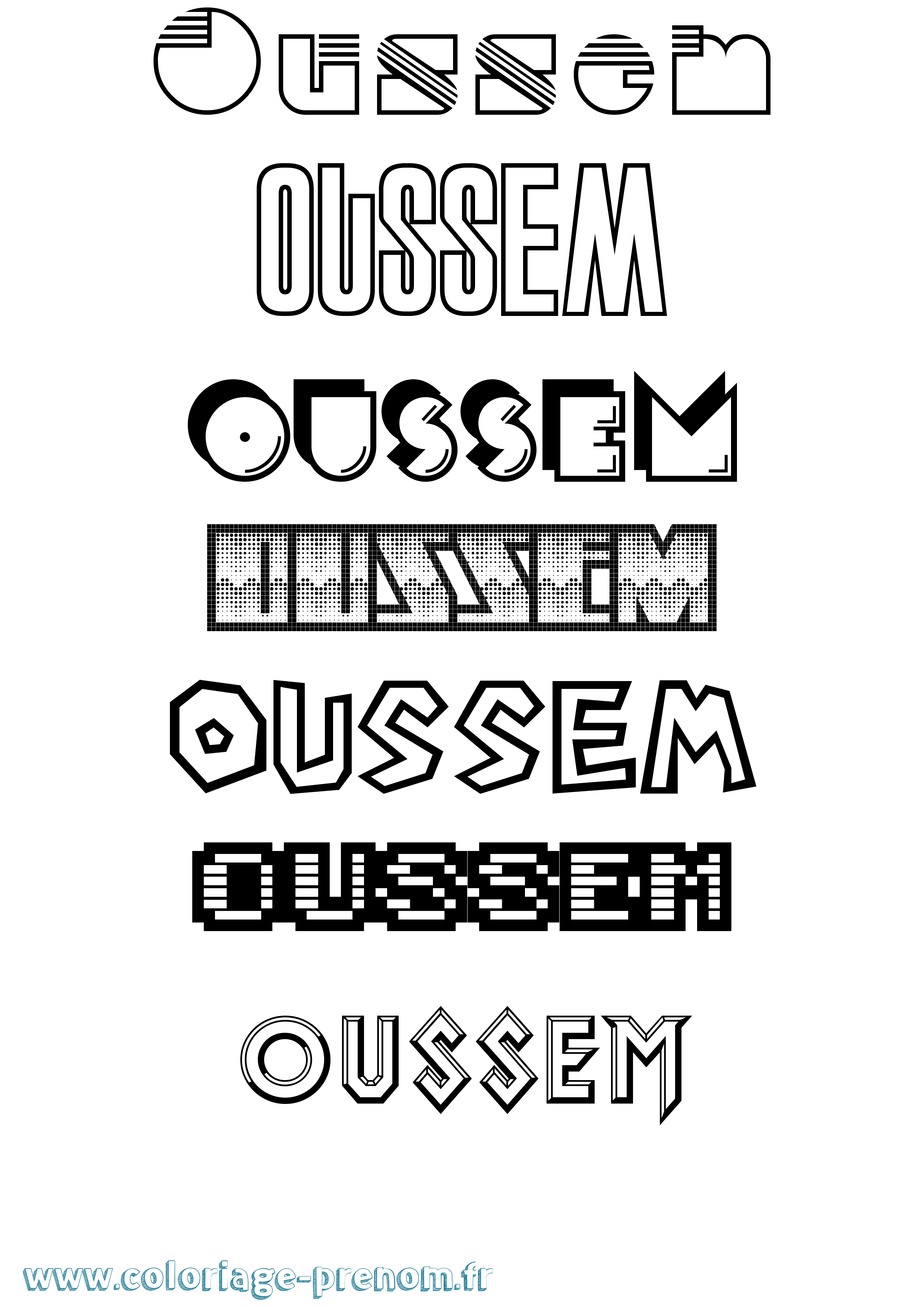 Coloriage Oussem Jeux Vidéos Coloriage prénom Oussem Jeux Vidéos