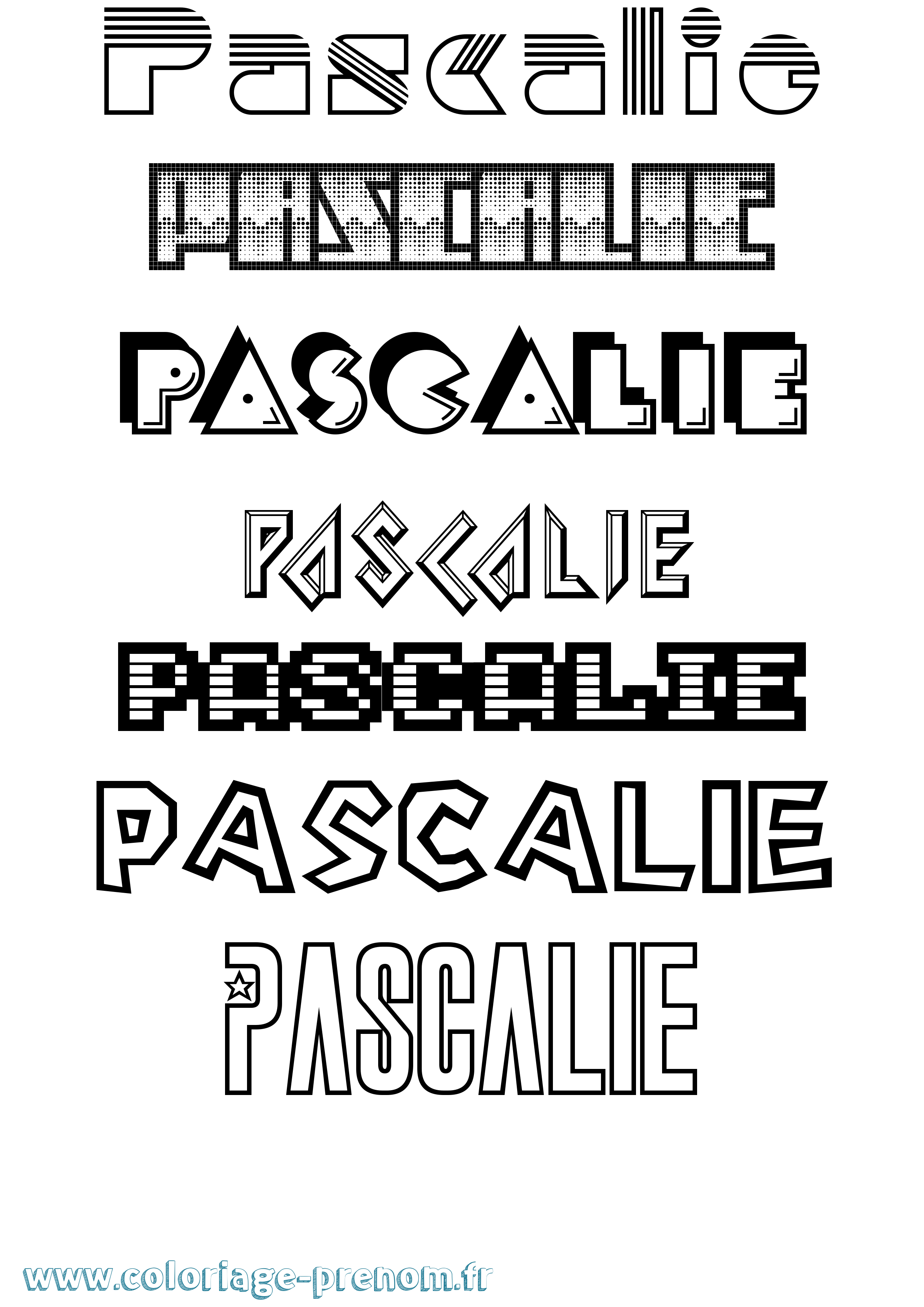 Coloriage Pascalie Jeux Vidéos Coloriage prénom Pascalie Jeux Vidéos