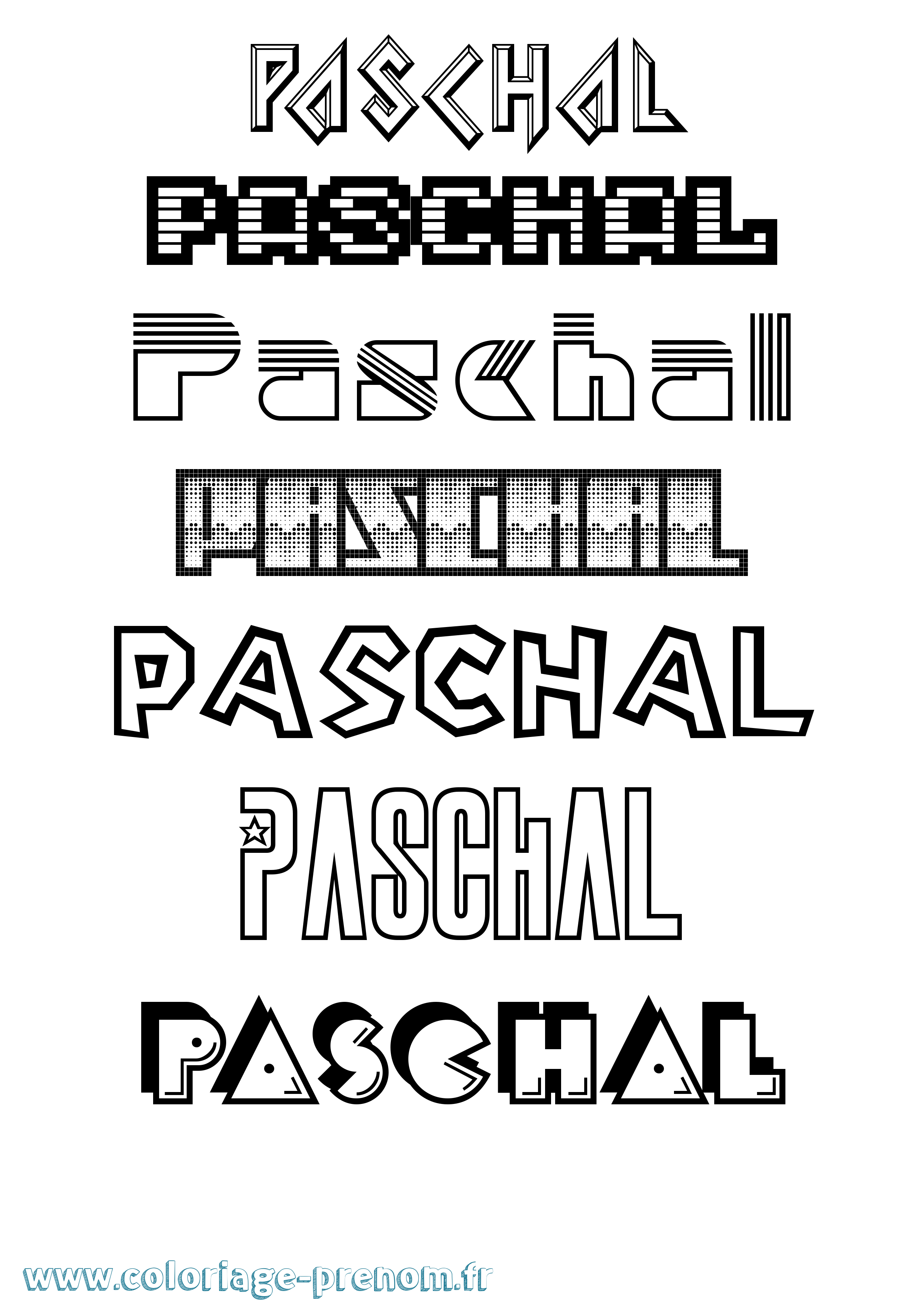 Coloriage Paschal Jeux Vidéos Coloriage prénom Paschal Jeux Vidéos