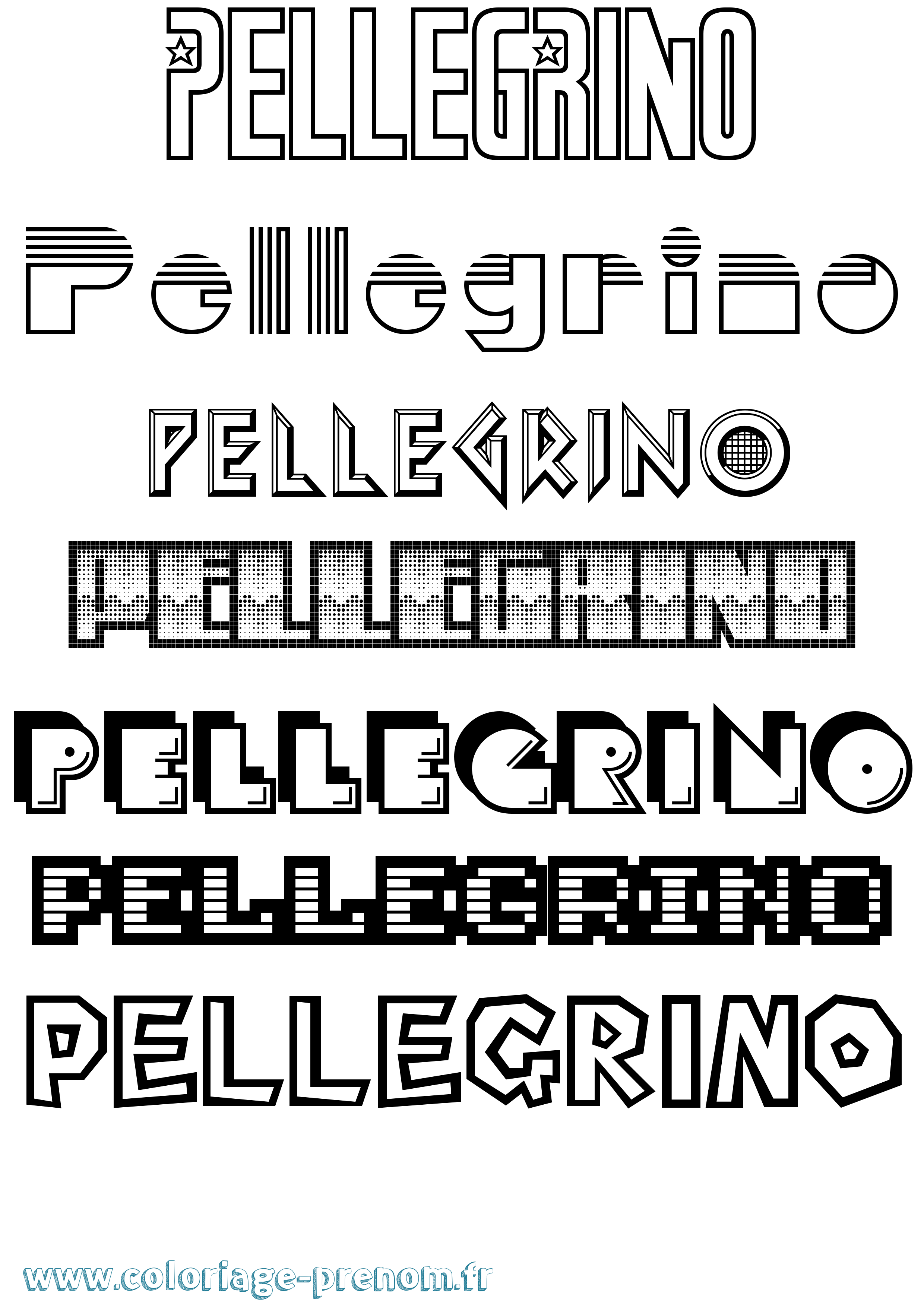 Coloriage Pellegrino Jeux Vidéos Coloriage prénom Pellegrino Jeux Vidéos