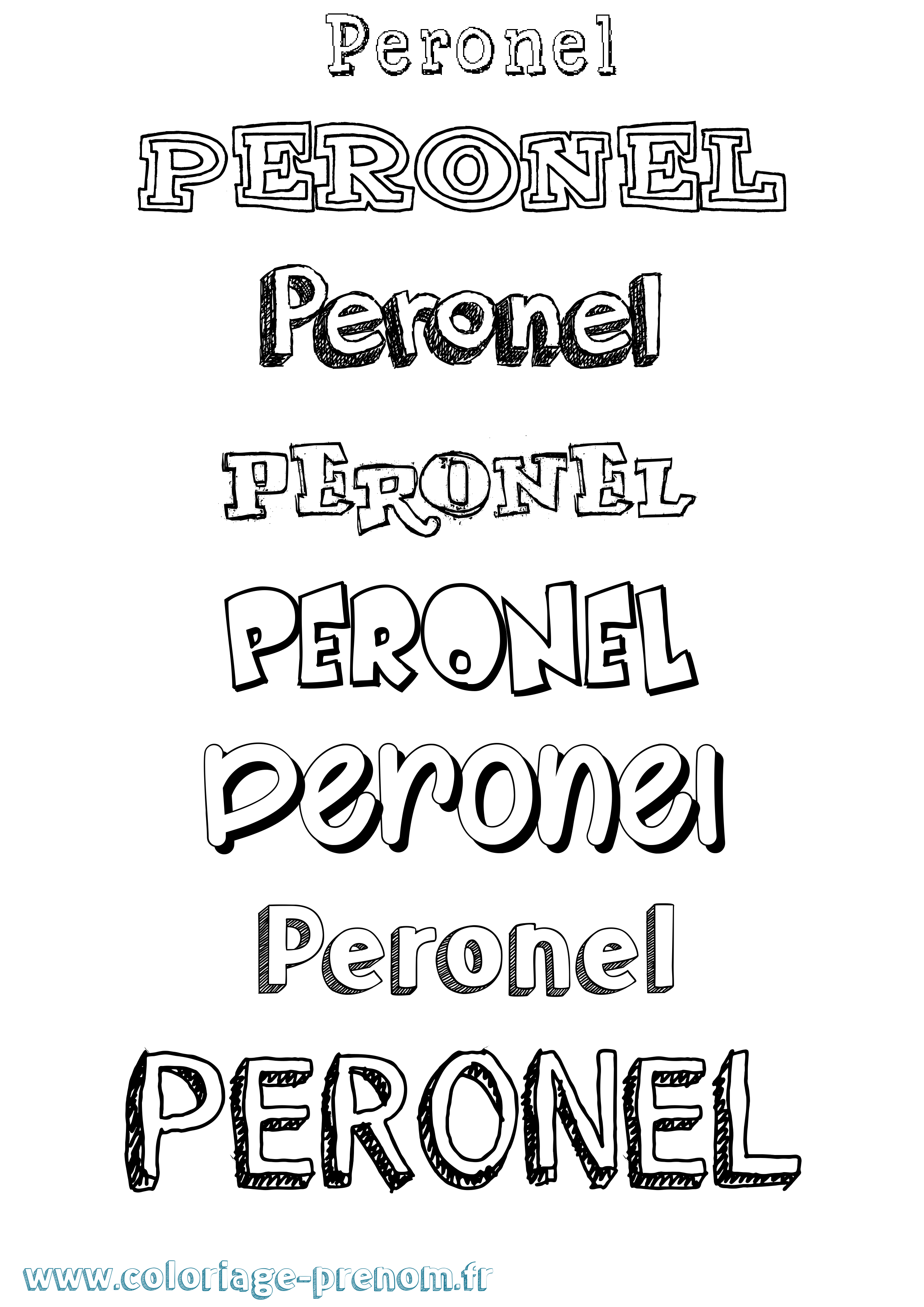 Coloriage Peronel Dessiné Coloriage prénom Peronel Dessiné