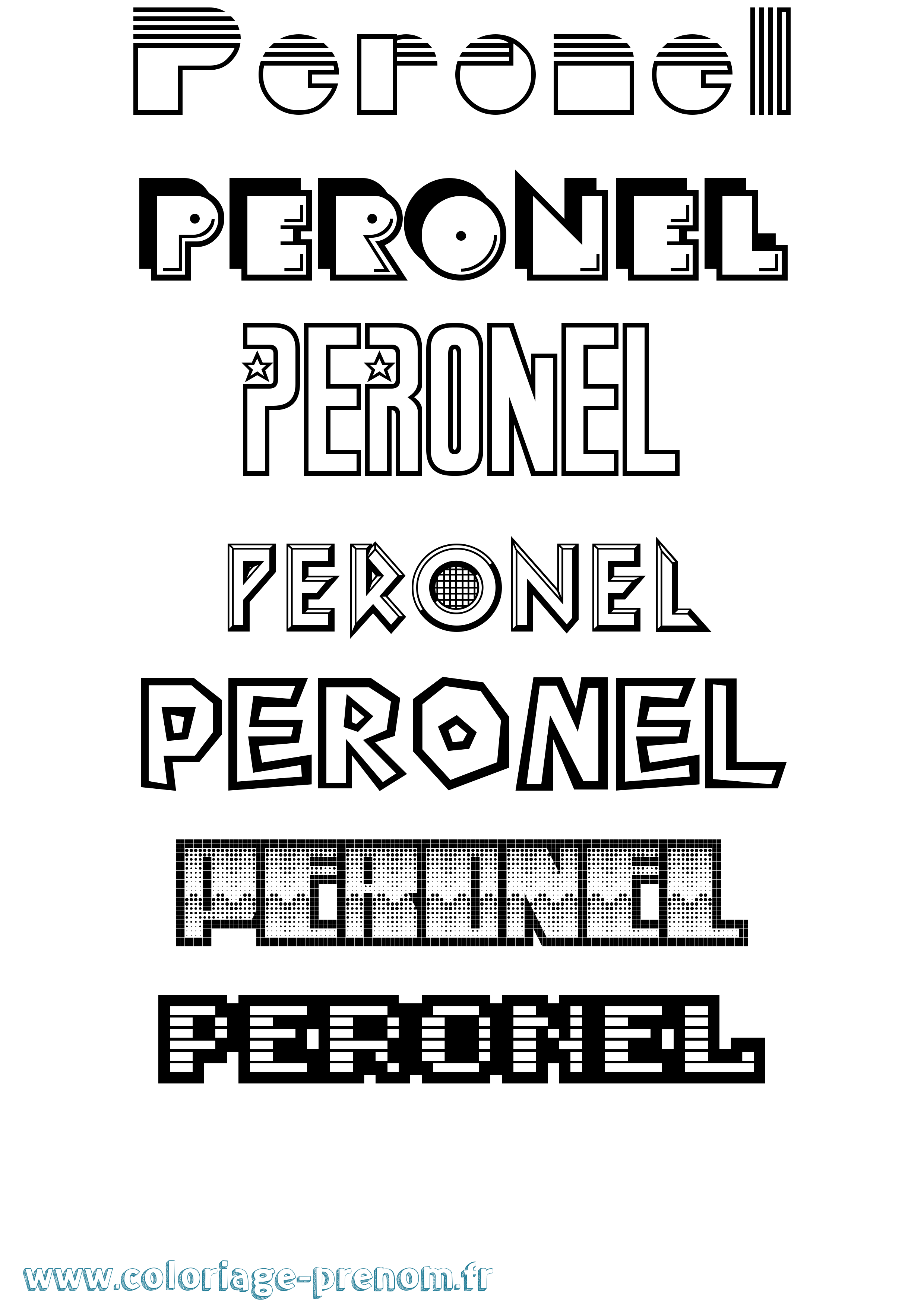 Coloriage Peronel Jeux Vidéos Coloriage prénom Peronel Jeux Vidéos