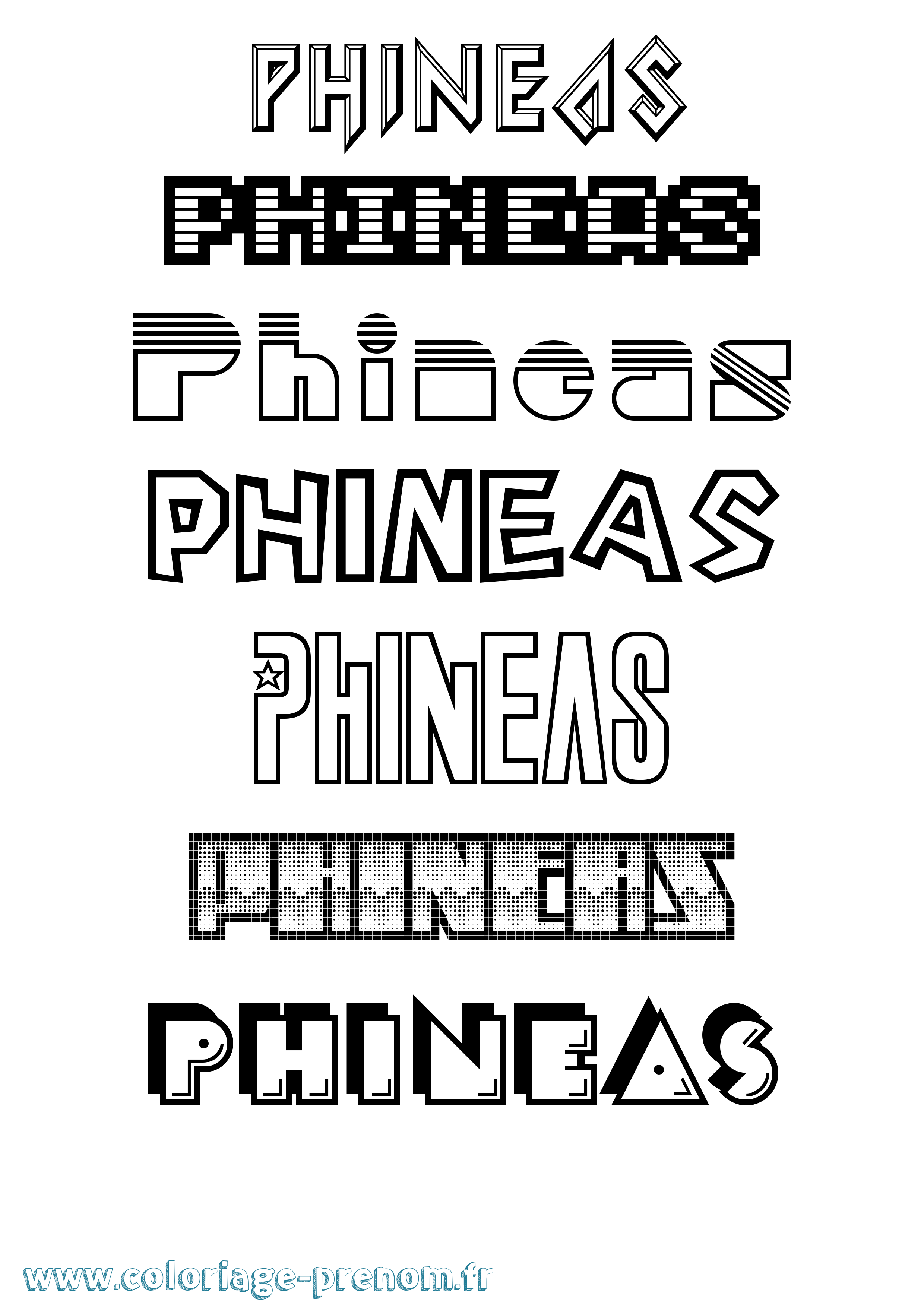 Coloriage Phineas Jeux Vidéos Coloriage prénom Phineas Jeux Vidéos