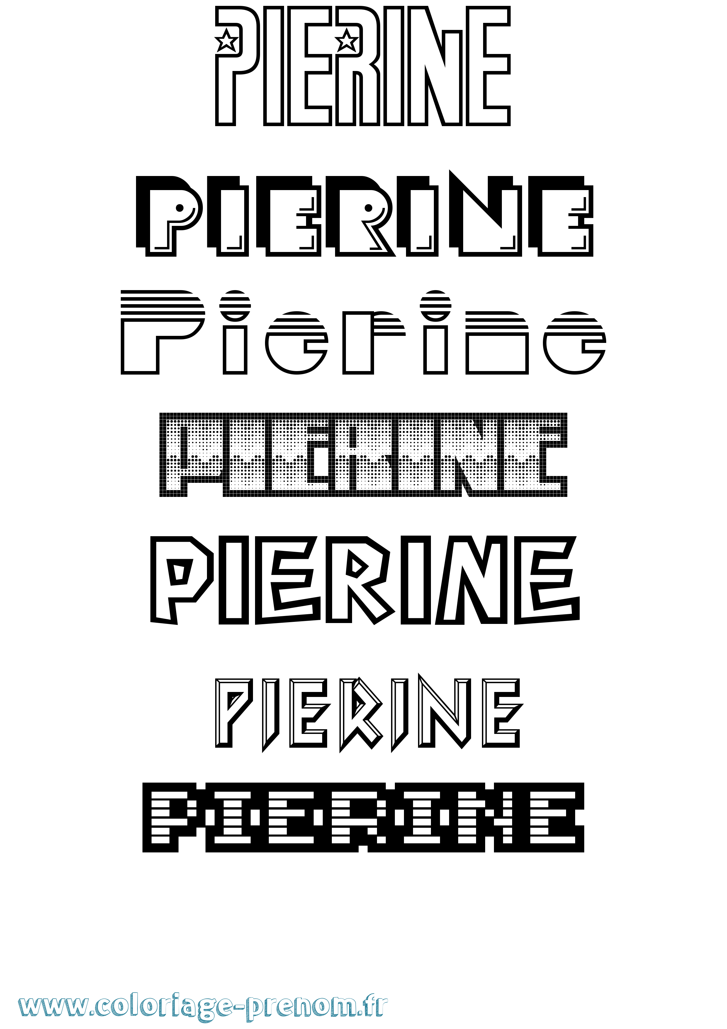 Coloriage Pierine Jeux Vidéos Coloriage prénom Pierine Jeux Vidéos