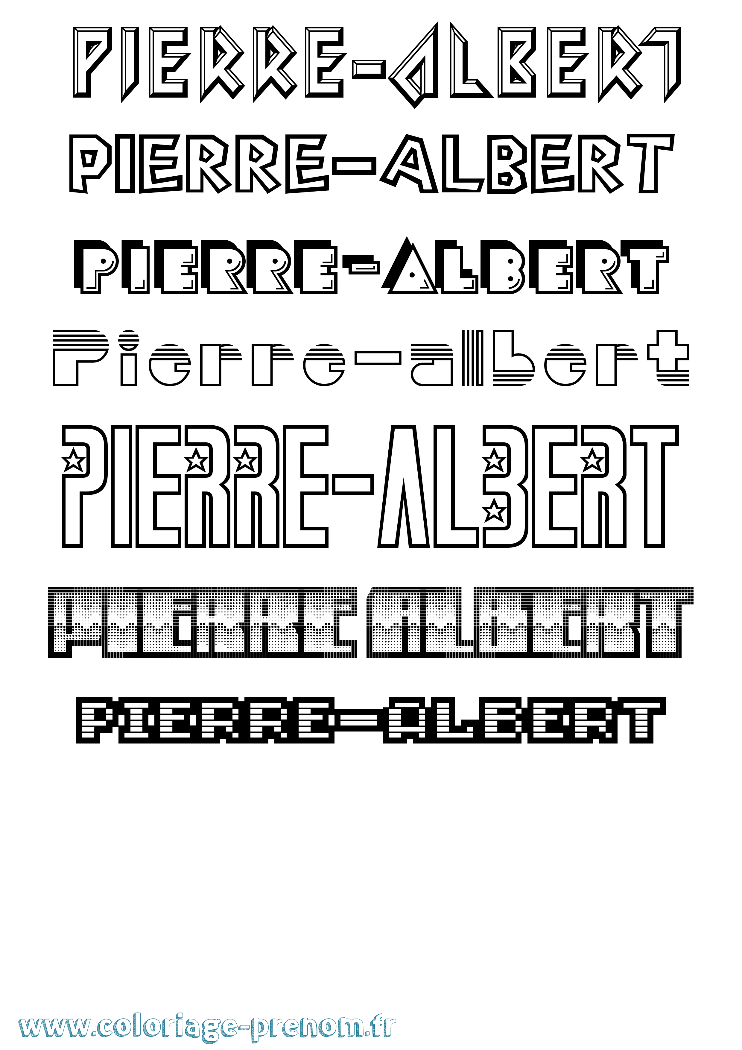 Coloriage Pierre-Albert Jeux Vidéos Coloriage prénom Pierre-Albert Jeux Vidéos