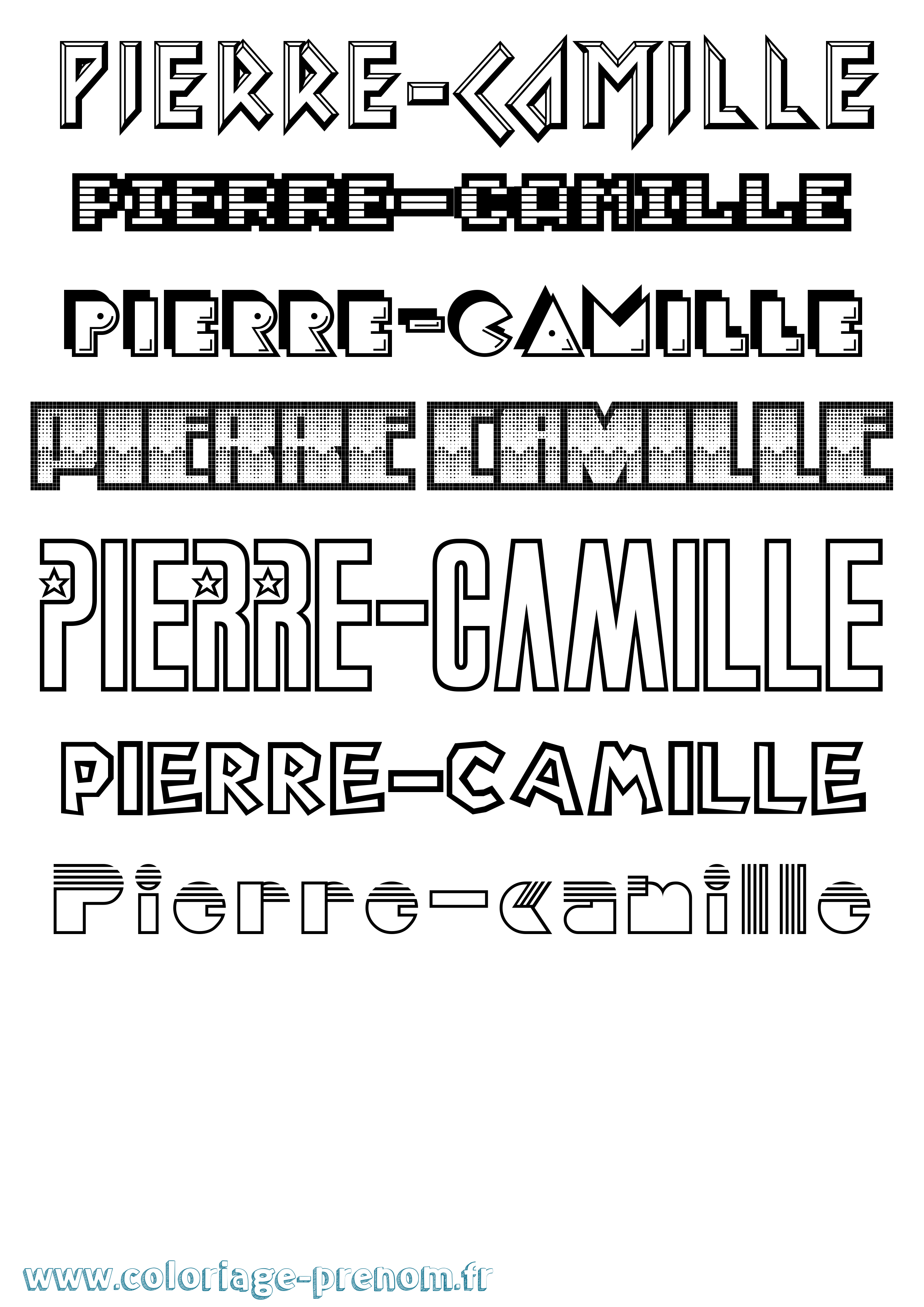 Coloriage Pierre-Camille Jeux Vidéos Coloriage prénom Pierre-Camille Jeux Vidéos
