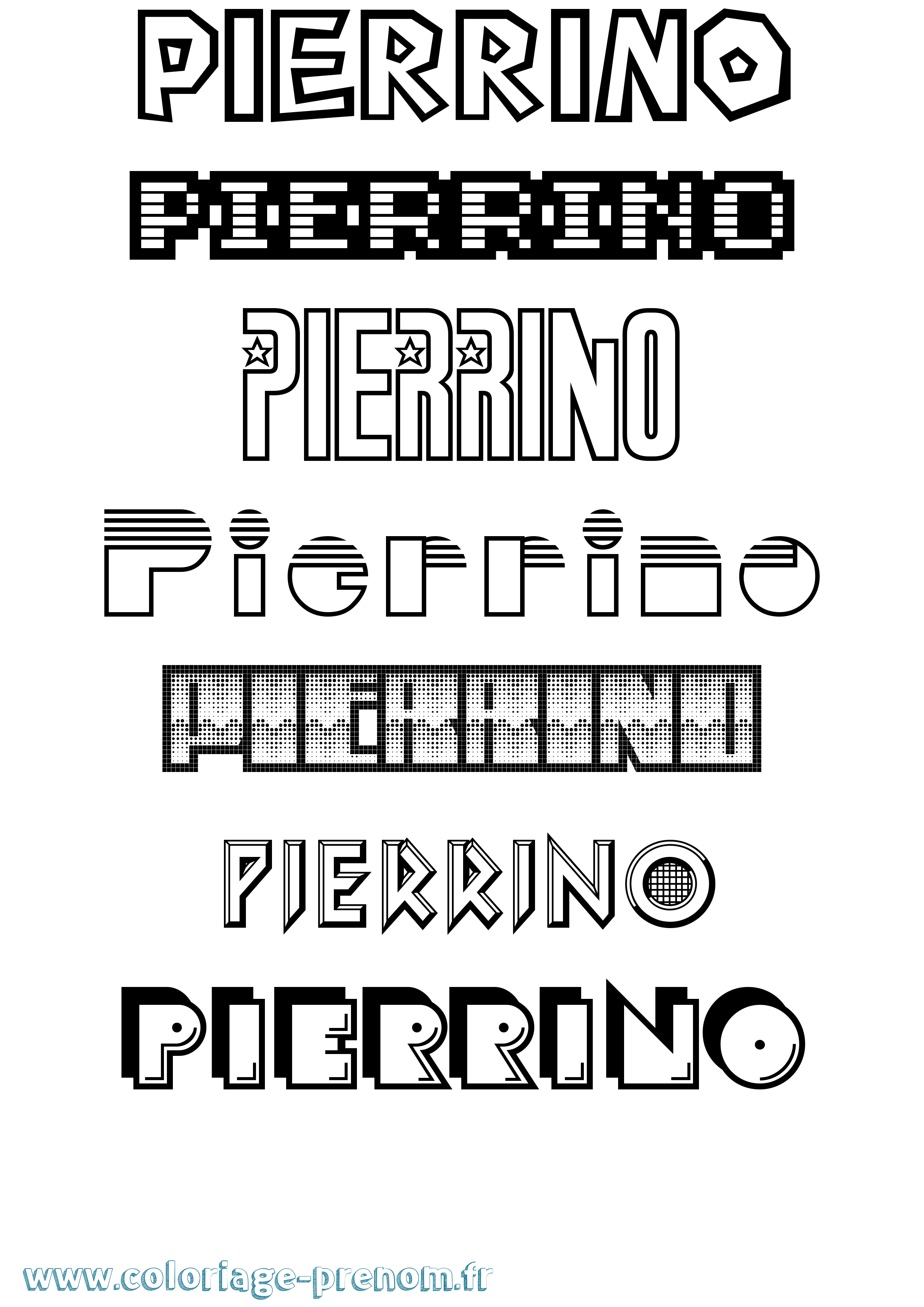 Coloriage Pierrino Jeux Vidéos Coloriage prénom Pierrino Jeux Vidéos