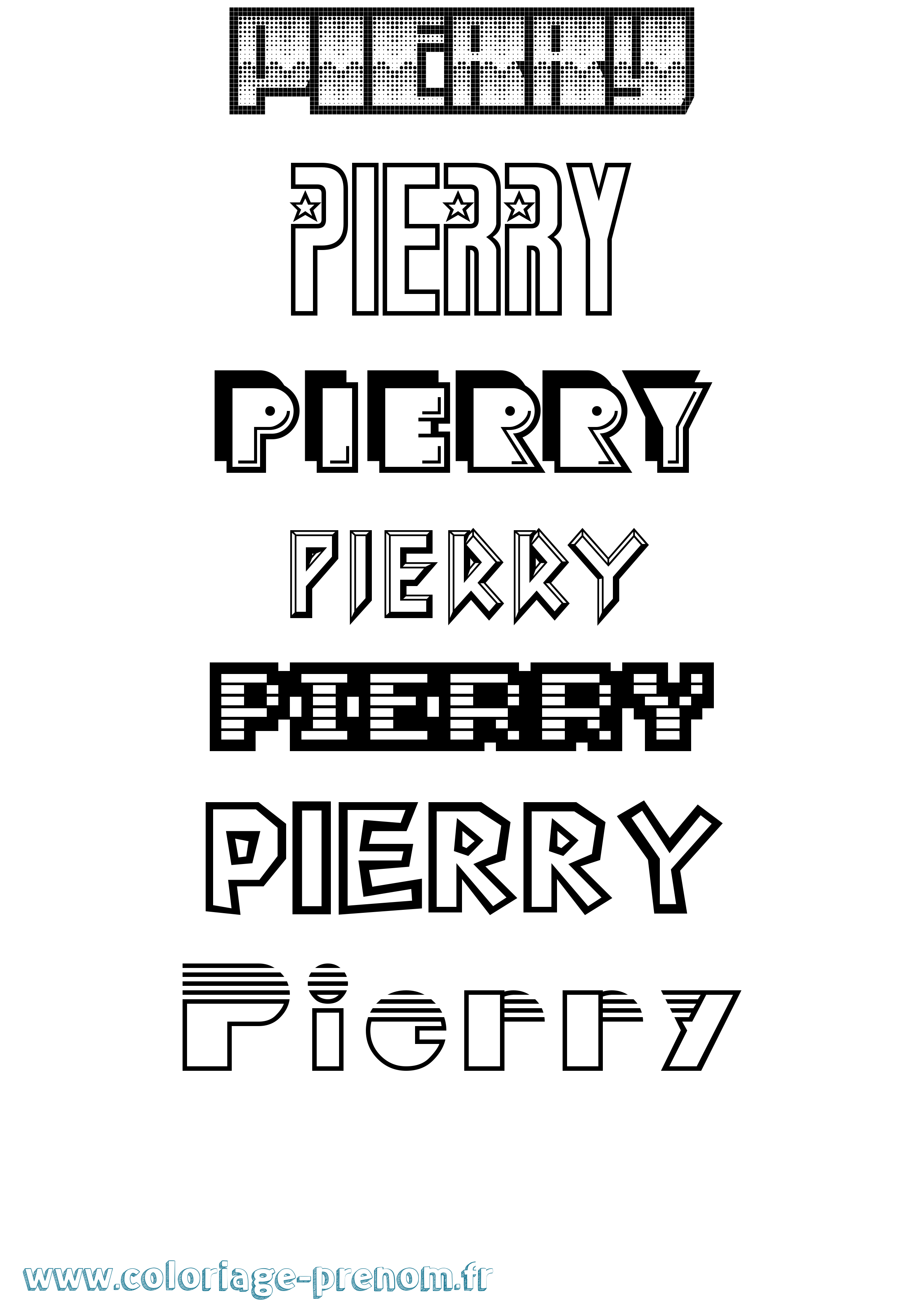 Coloriage Pierry Jeux Vidéos Coloriage prénom Pierry Jeux Vidéos