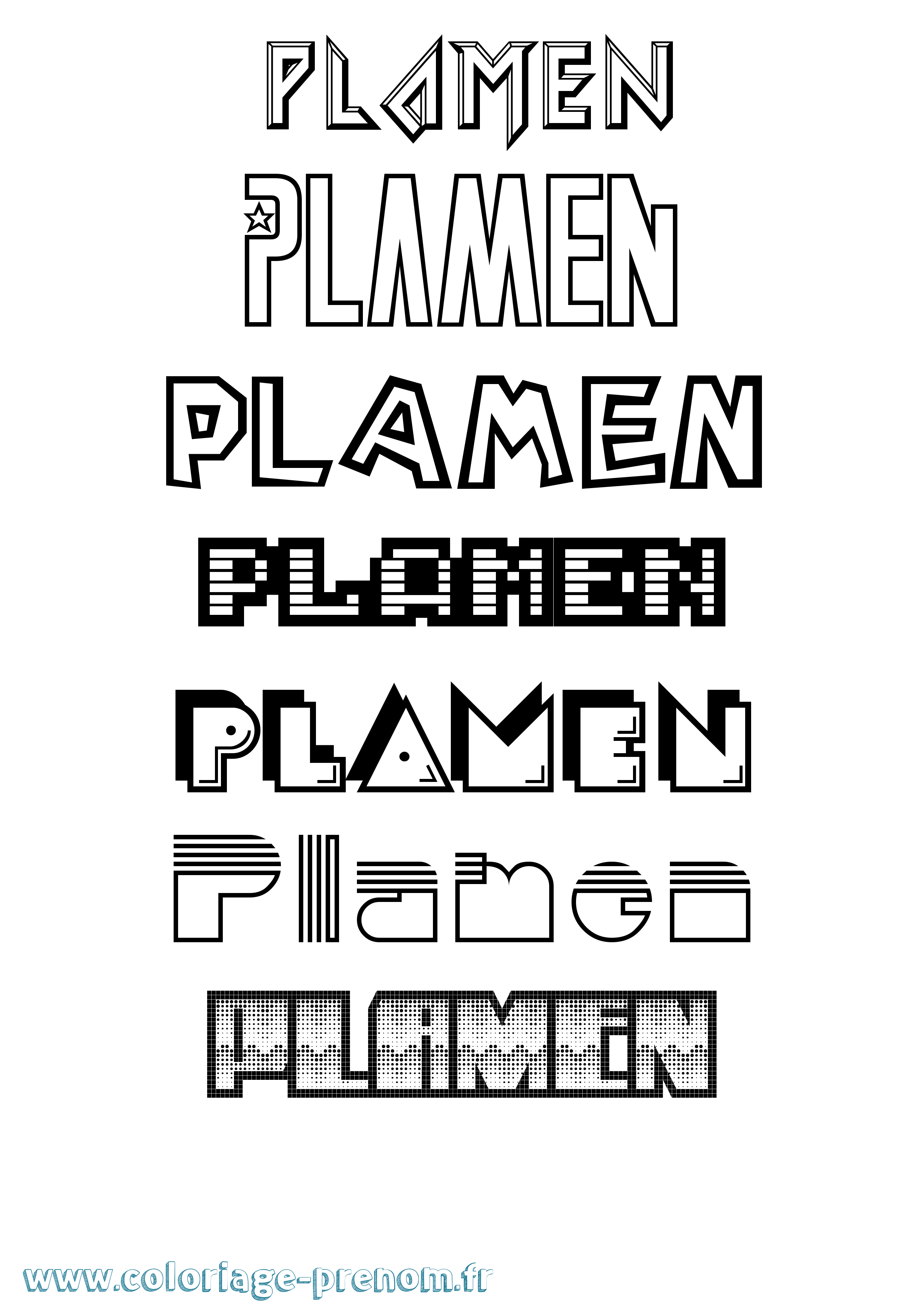 Coloriage Plamen Jeux Vidéos Coloriage prénom Plamen Jeux Vidéos