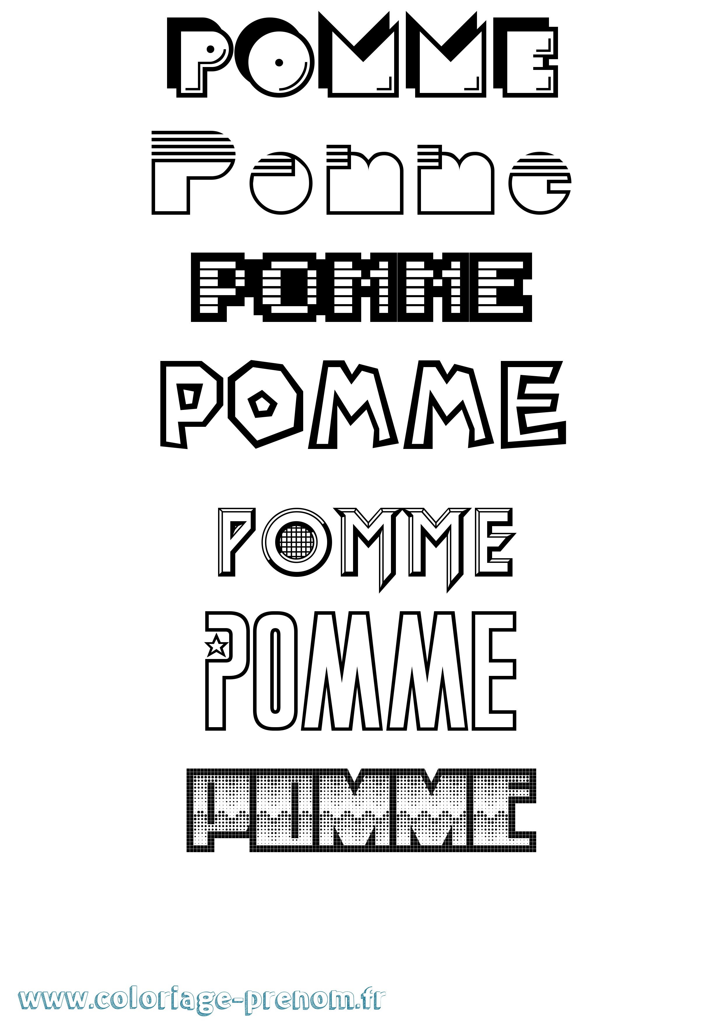 Coloriage Pomme Jeux Vidéos Coloriage prénom Pomme Jeux Vidéos