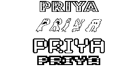 Coloriage Priya