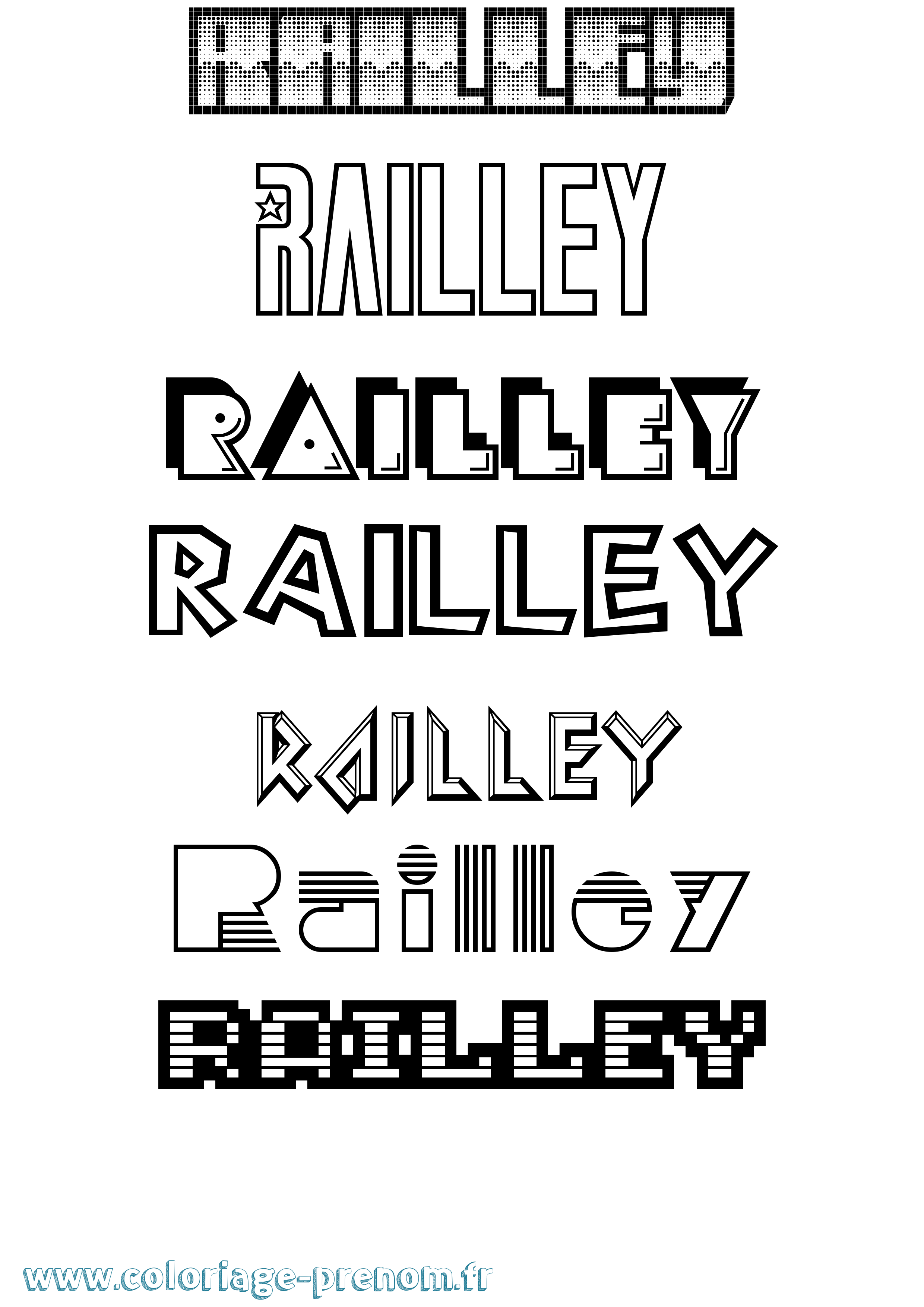 Coloriage Railley Jeux Vidéos Coloriage prénom Railley Jeux Vidéos