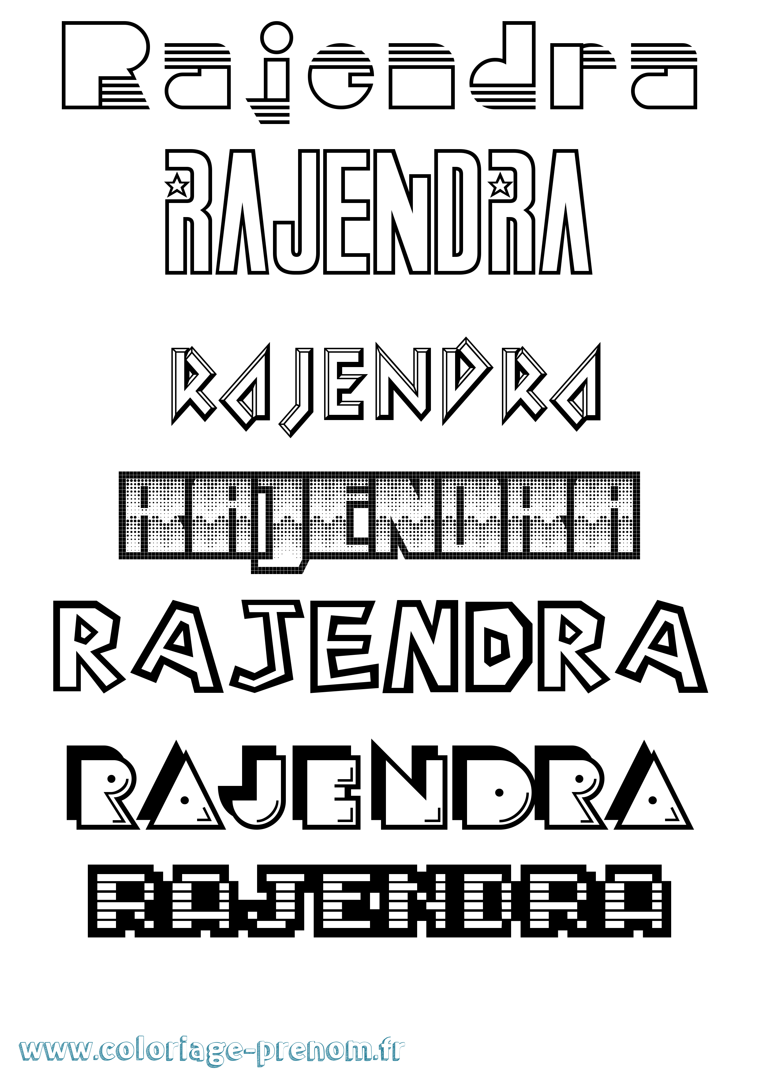 Coloriage Rajendra Jeux Vidéos Coloriage prénom Rajendra Jeux Vidéos
