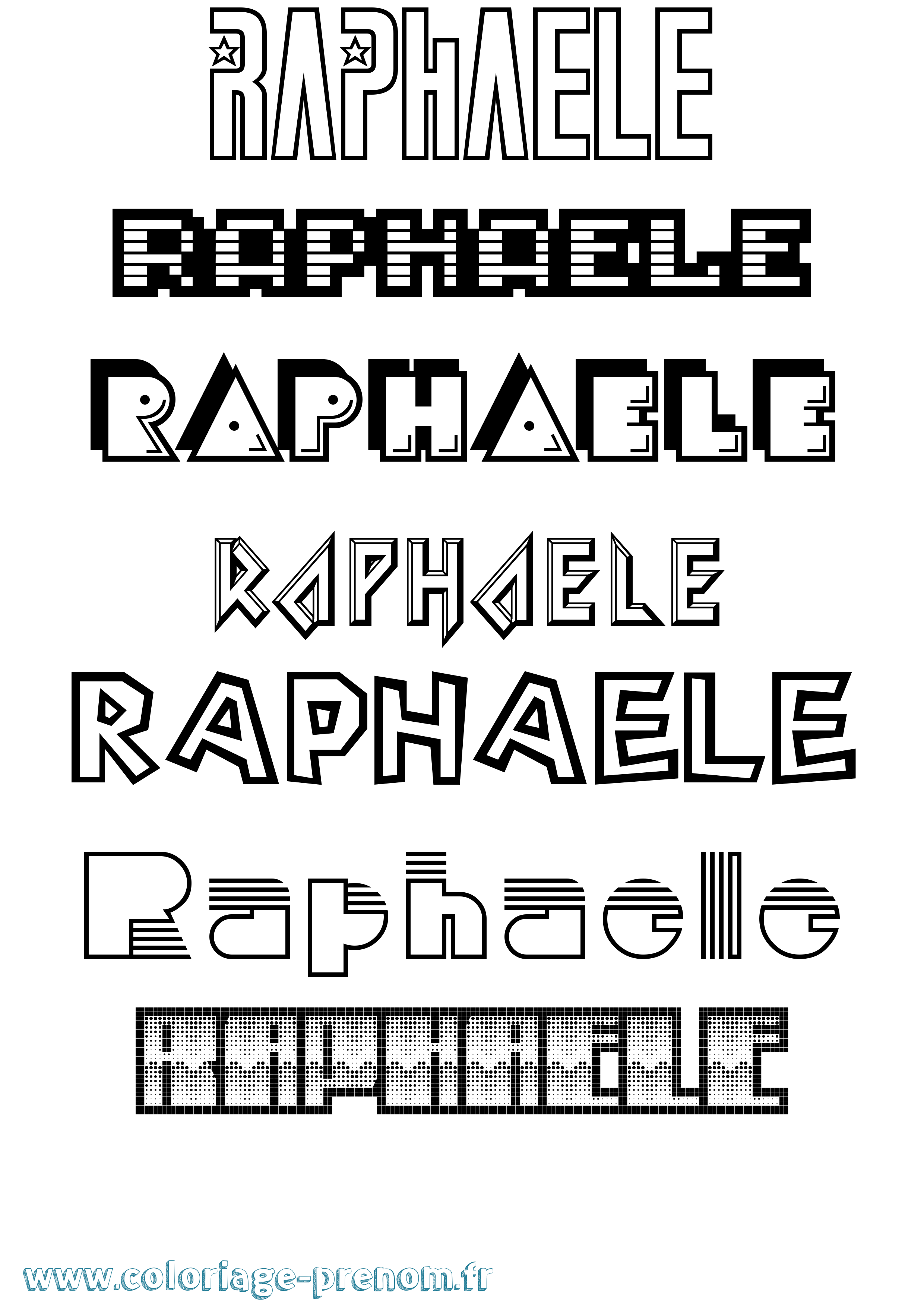 Coloriage Raphaele Jeux Vidéos Coloriage prénom Raphaele Jeux Vidéos