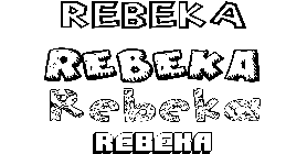 Coloriage Rebeka