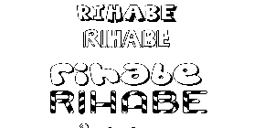 Coloriage Rihabe