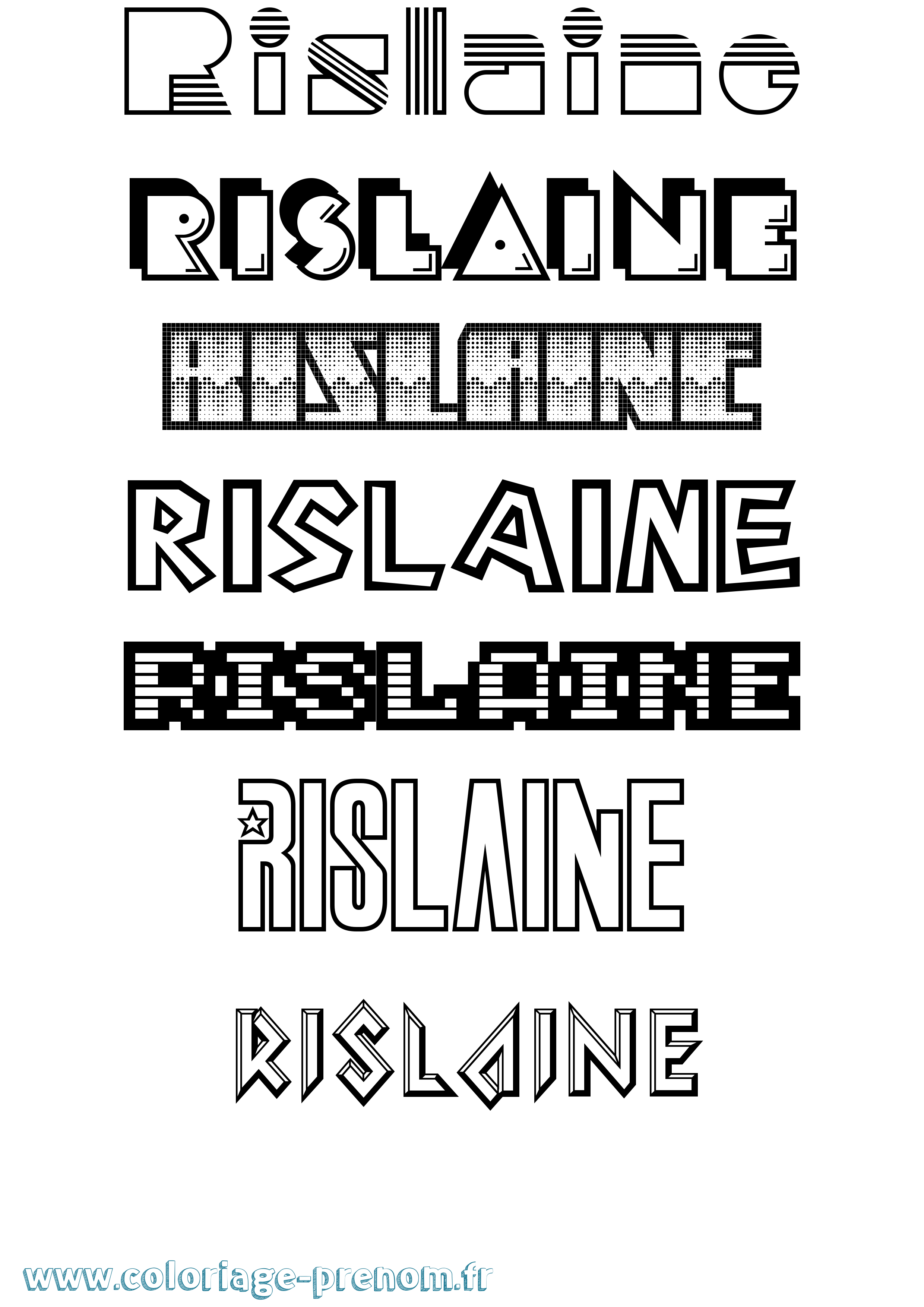 Coloriage Rislaine Jeux Vidéos Coloriage prénom Rislaine Jeux Vidéos