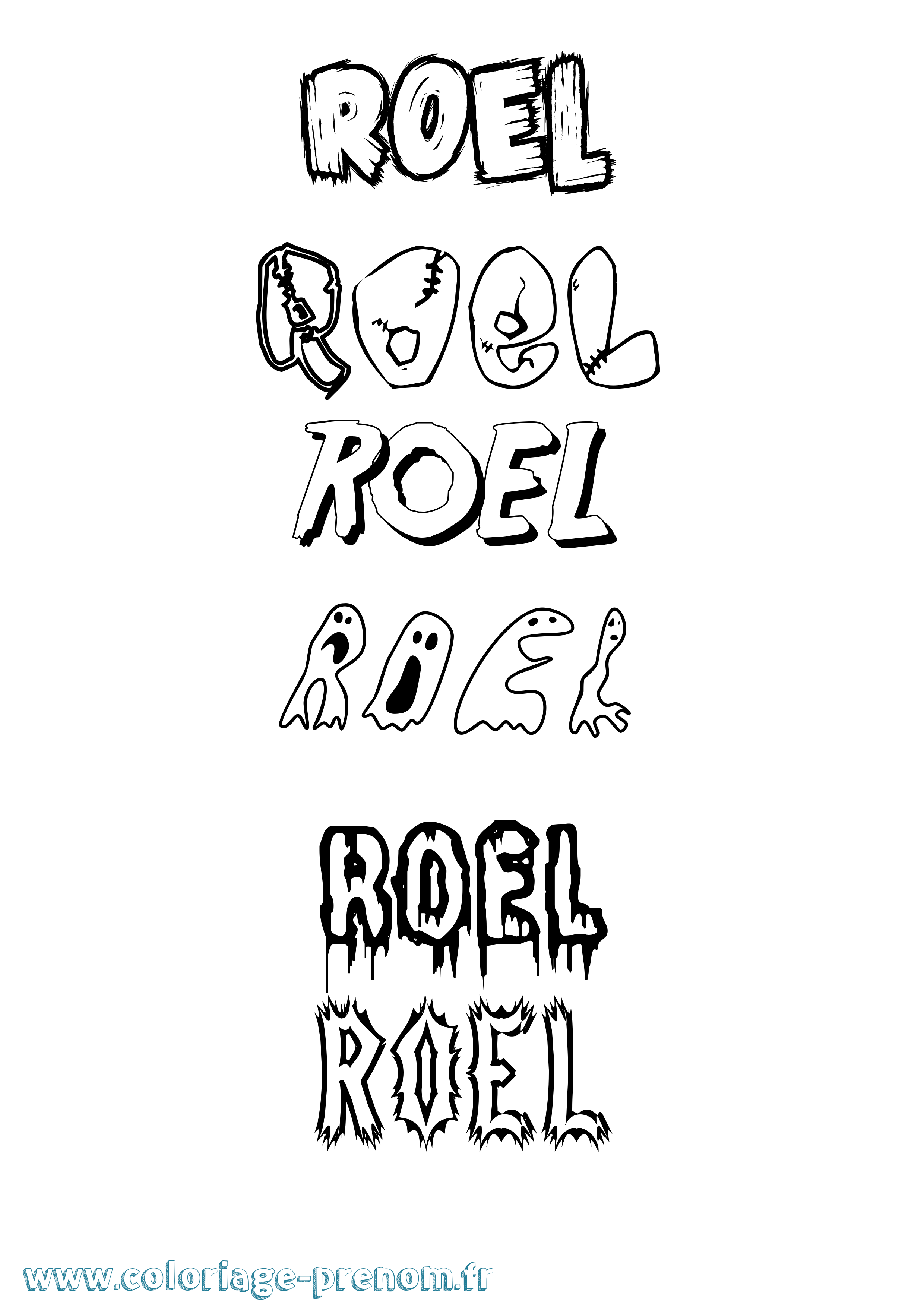 Coloriage Roel Frisson Coloriage prénom Roel Frisson