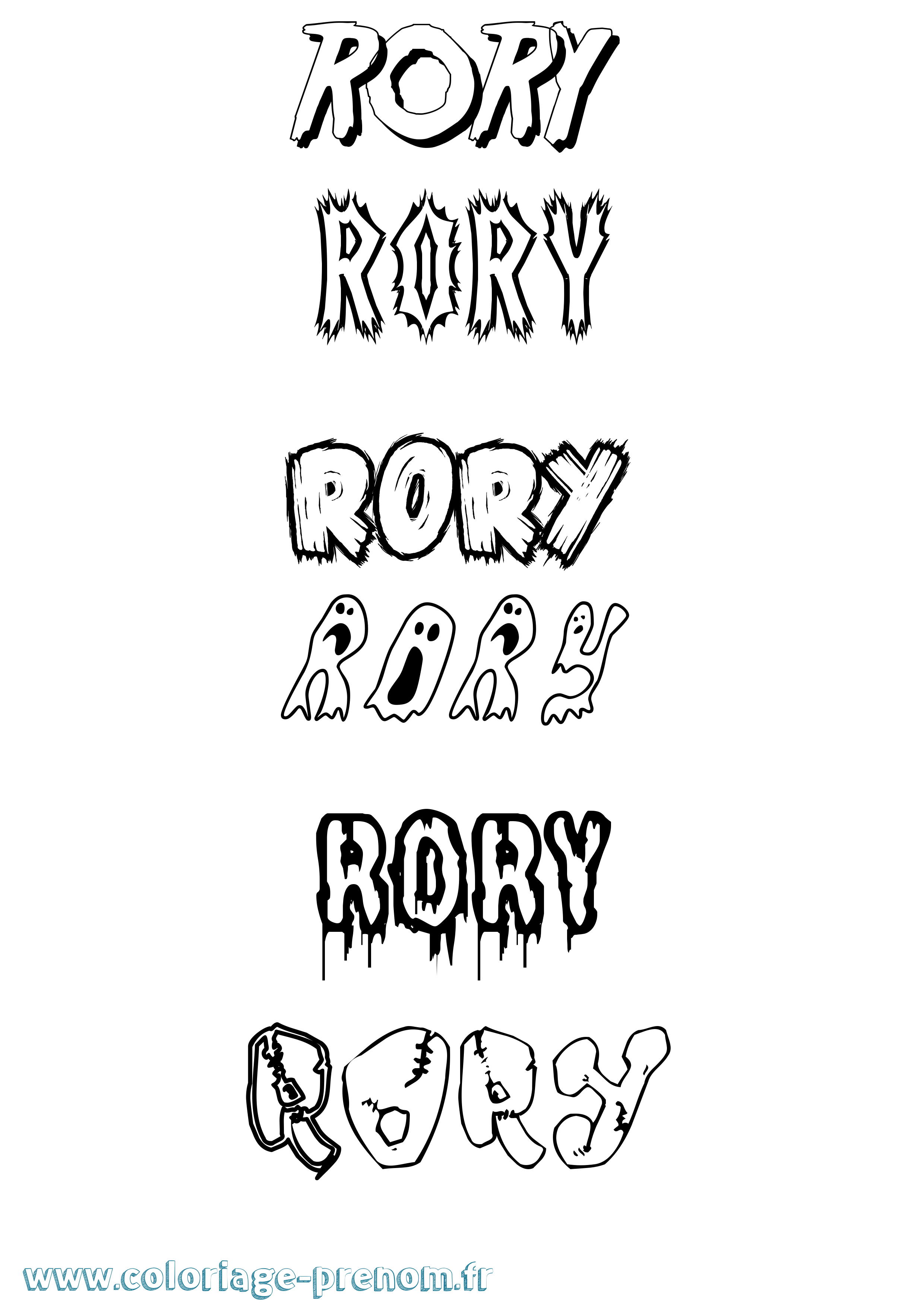 Coloriage Rory Frisson Coloriage prénom Rory Frisson