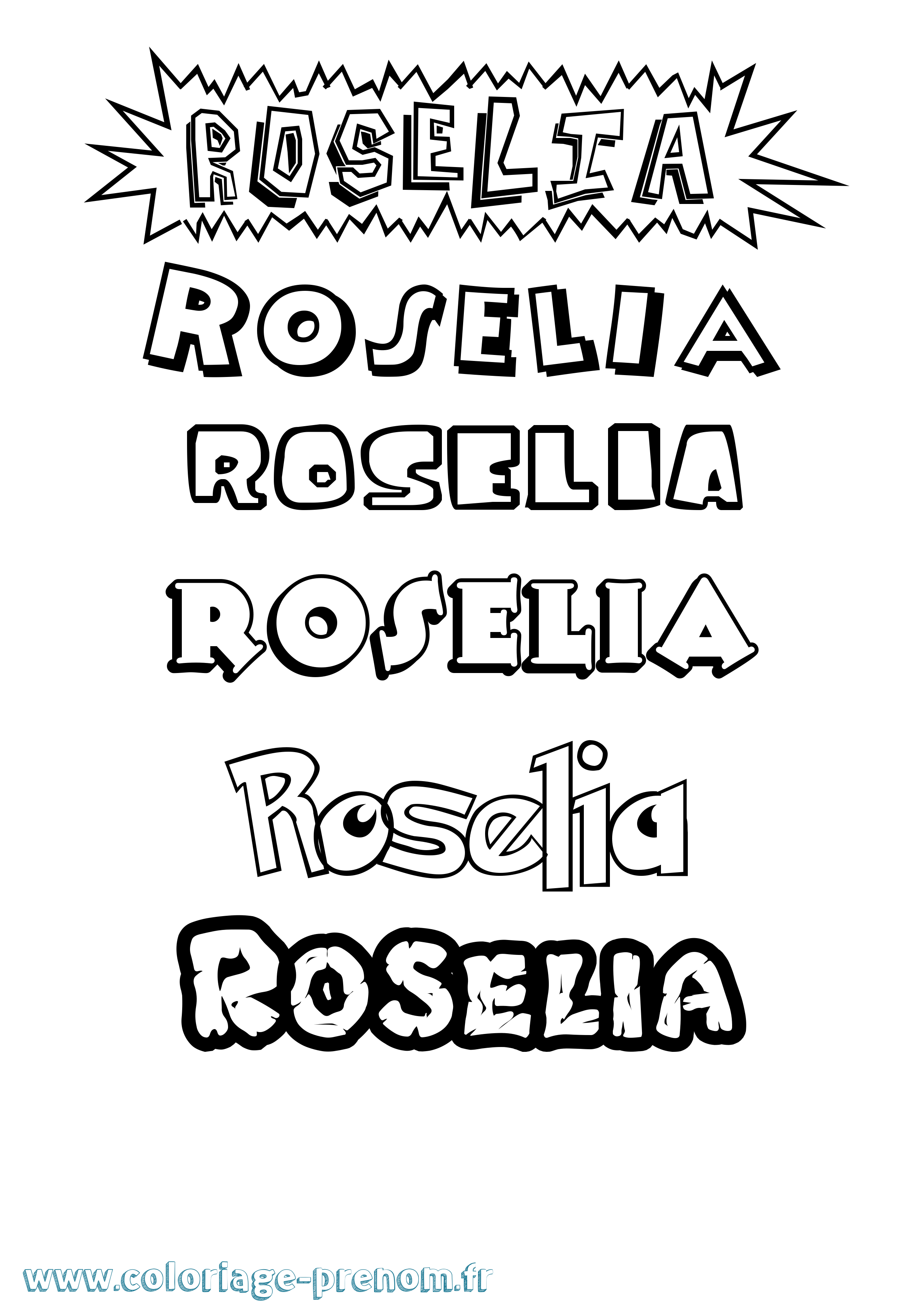Coloriage Roselia Dessin Animé Coloriage prénom Roselia Dessin Animé