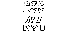 Coloriage Ryu