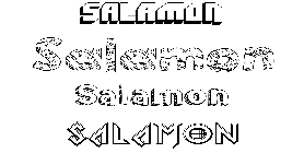 Coloriage Salamon