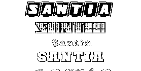 Coloriage Santia