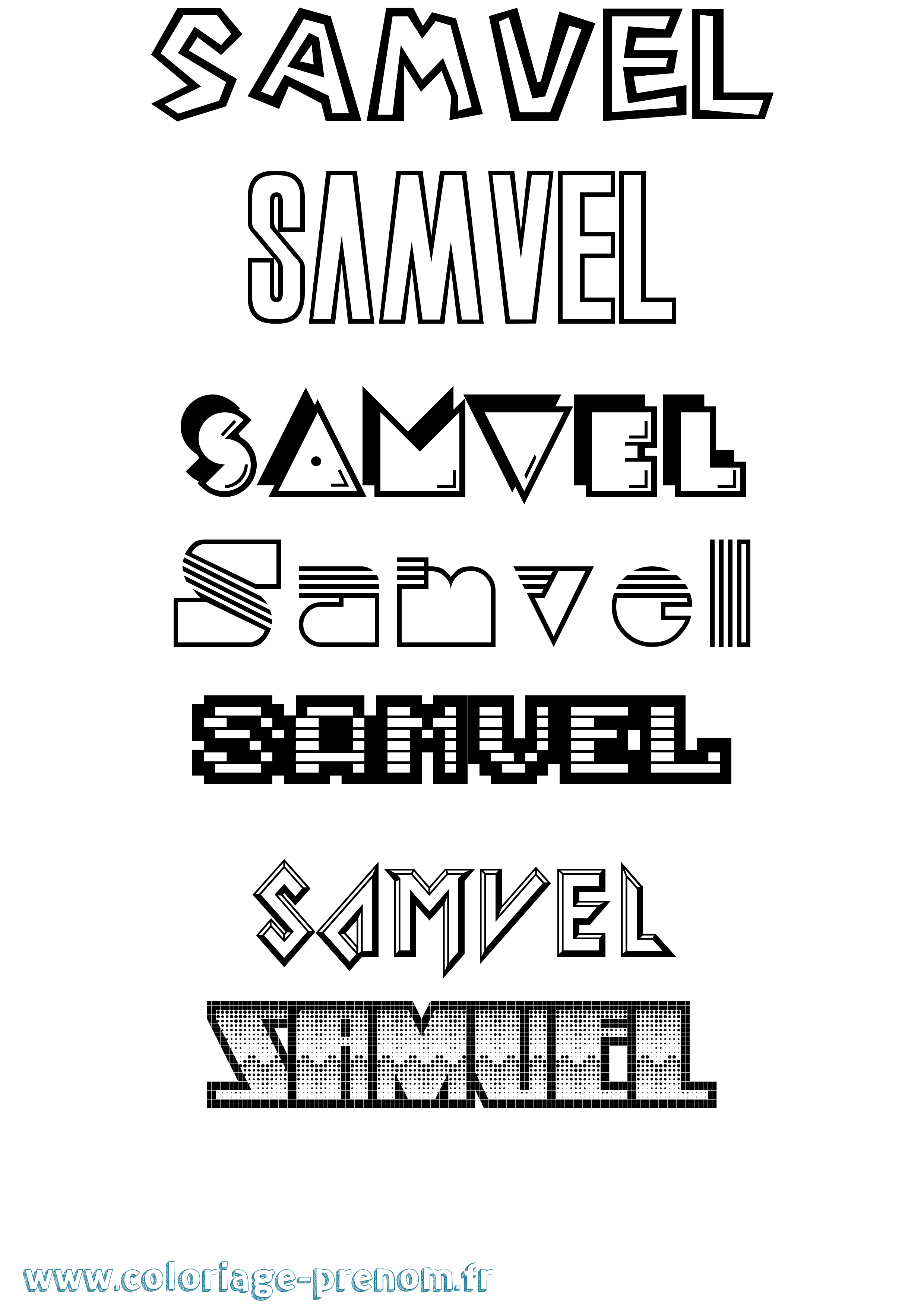 Coloriage Samvel Jeux Vidéos Coloriage prénom Samvel Jeux Vidéos