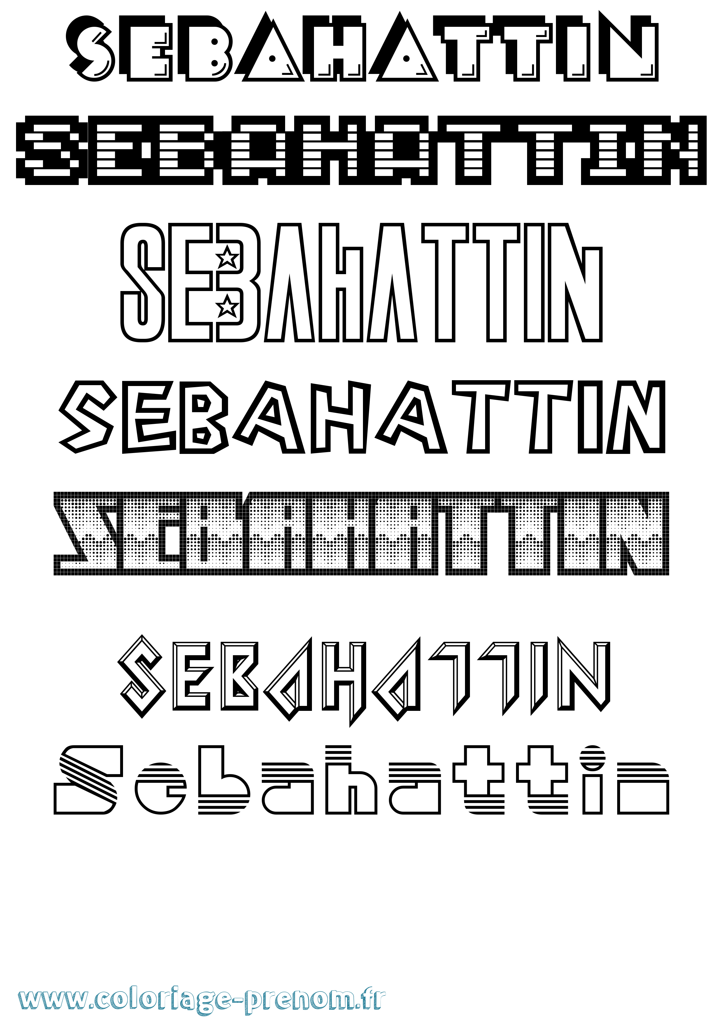 Coloriage Sebahattin Jeux Vidéos Coloriage prénom Sebahattin Jeux Vidéos