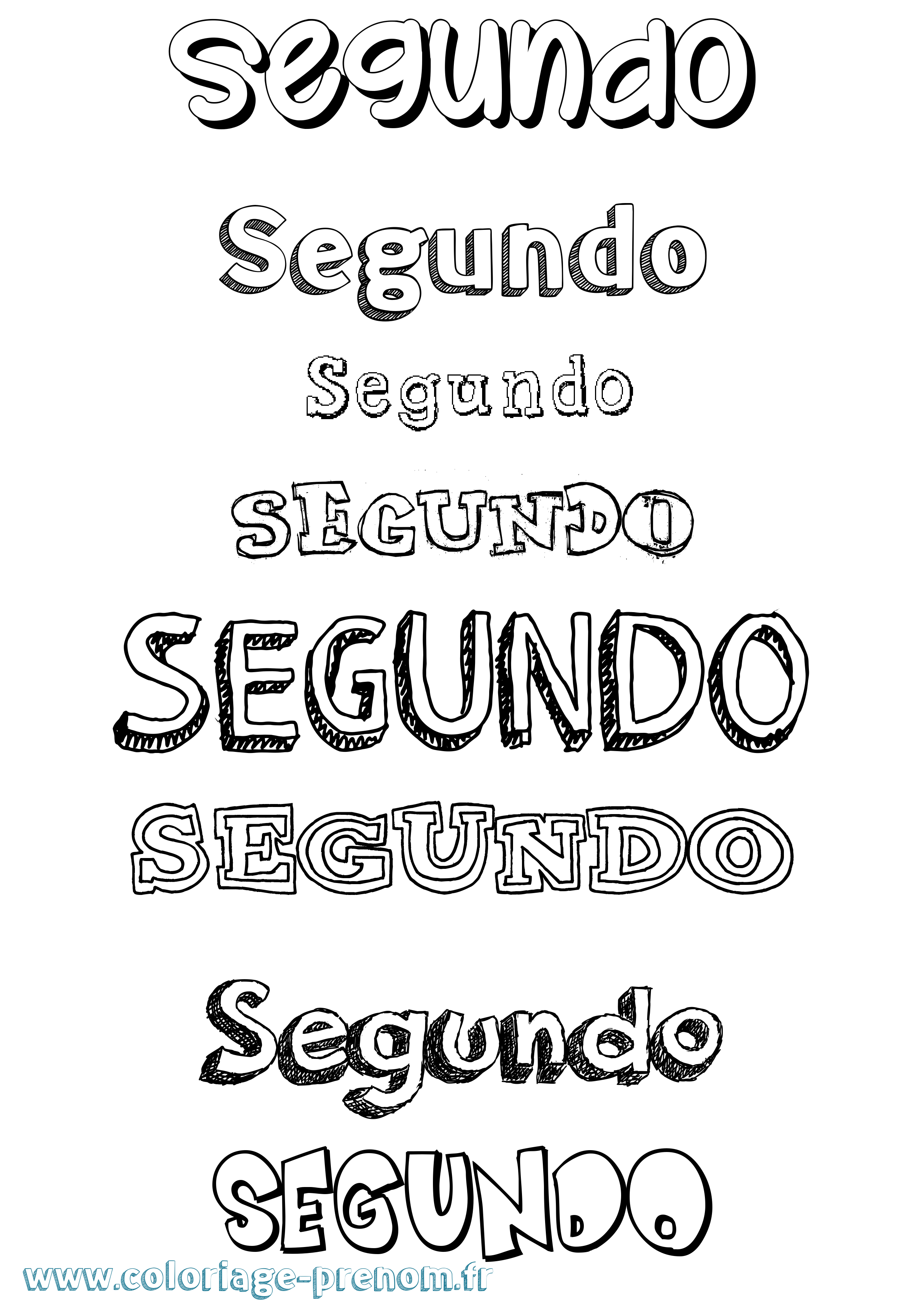 Coloriage Segundo Dessiné Coloriage prénom Segundo Dessiné