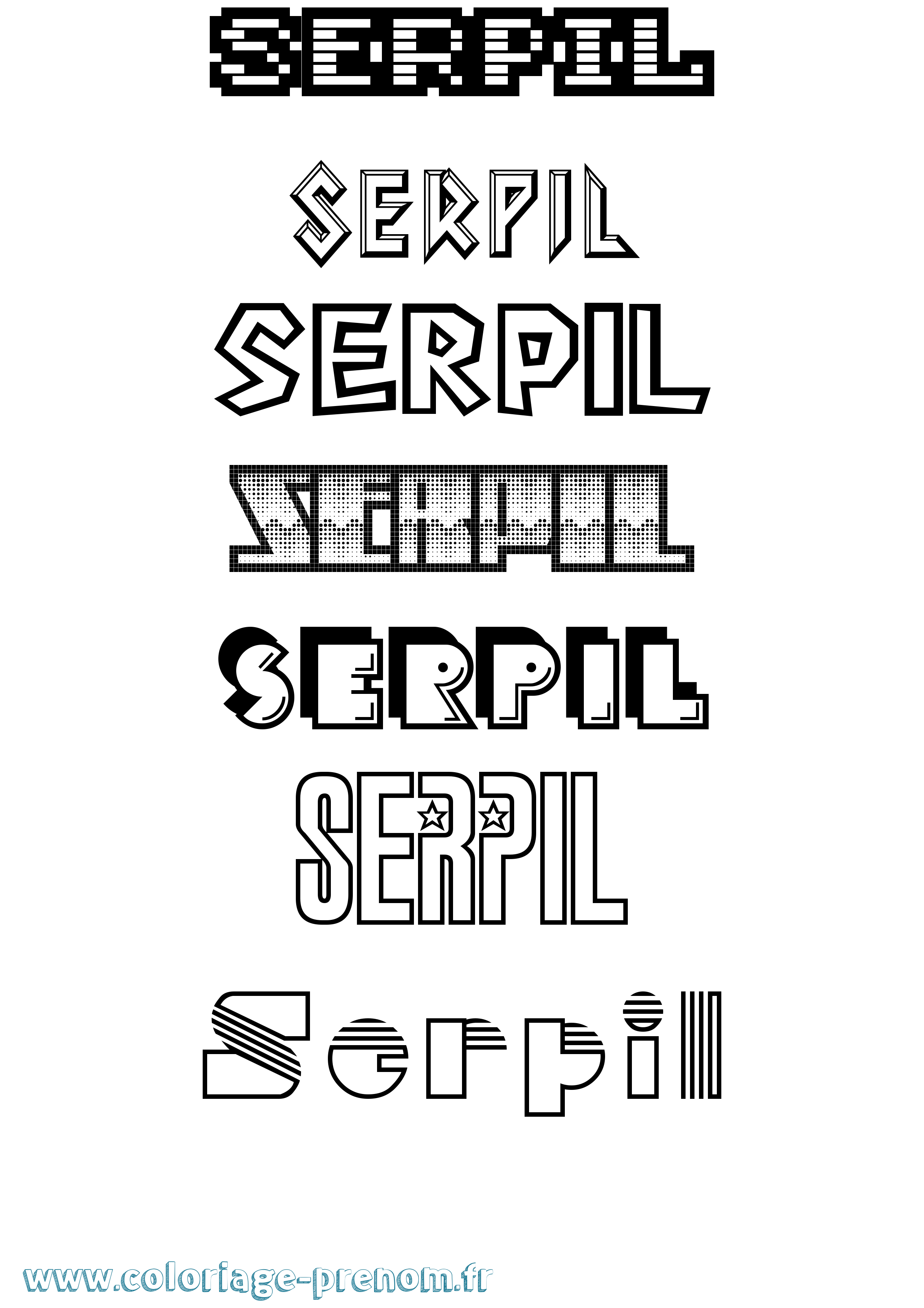 Coloriage Serpil Jeux Vidéos Coloriage prénom Serpil Jeux Vidéos