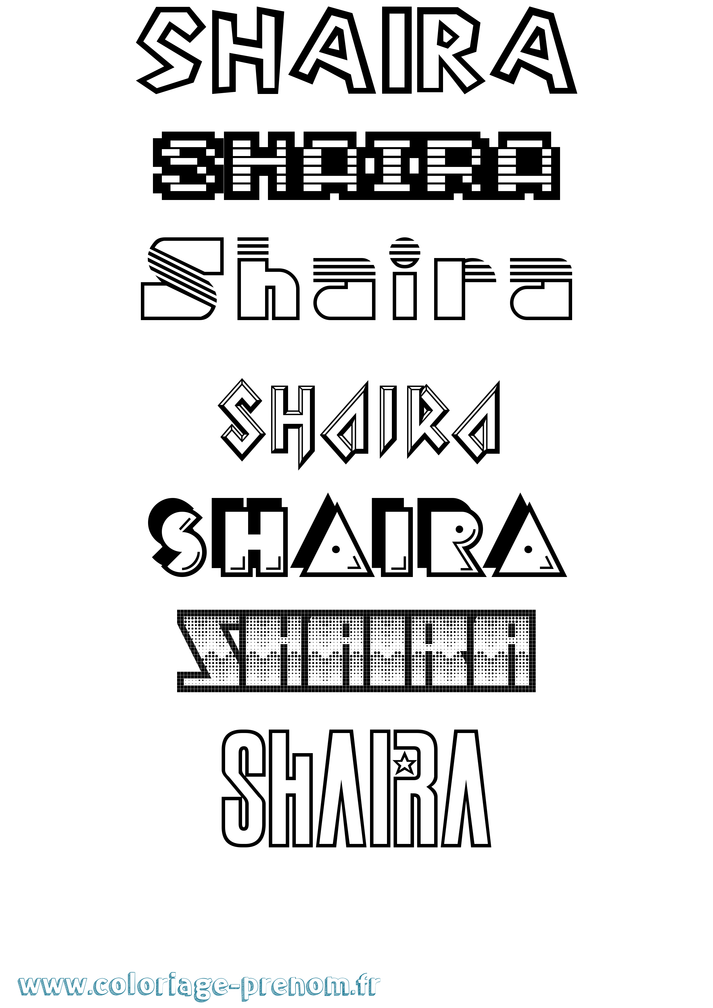 Coloriage Shaira Jeux Vidéos Coloriage prénom Shaira Jeux Vidéos