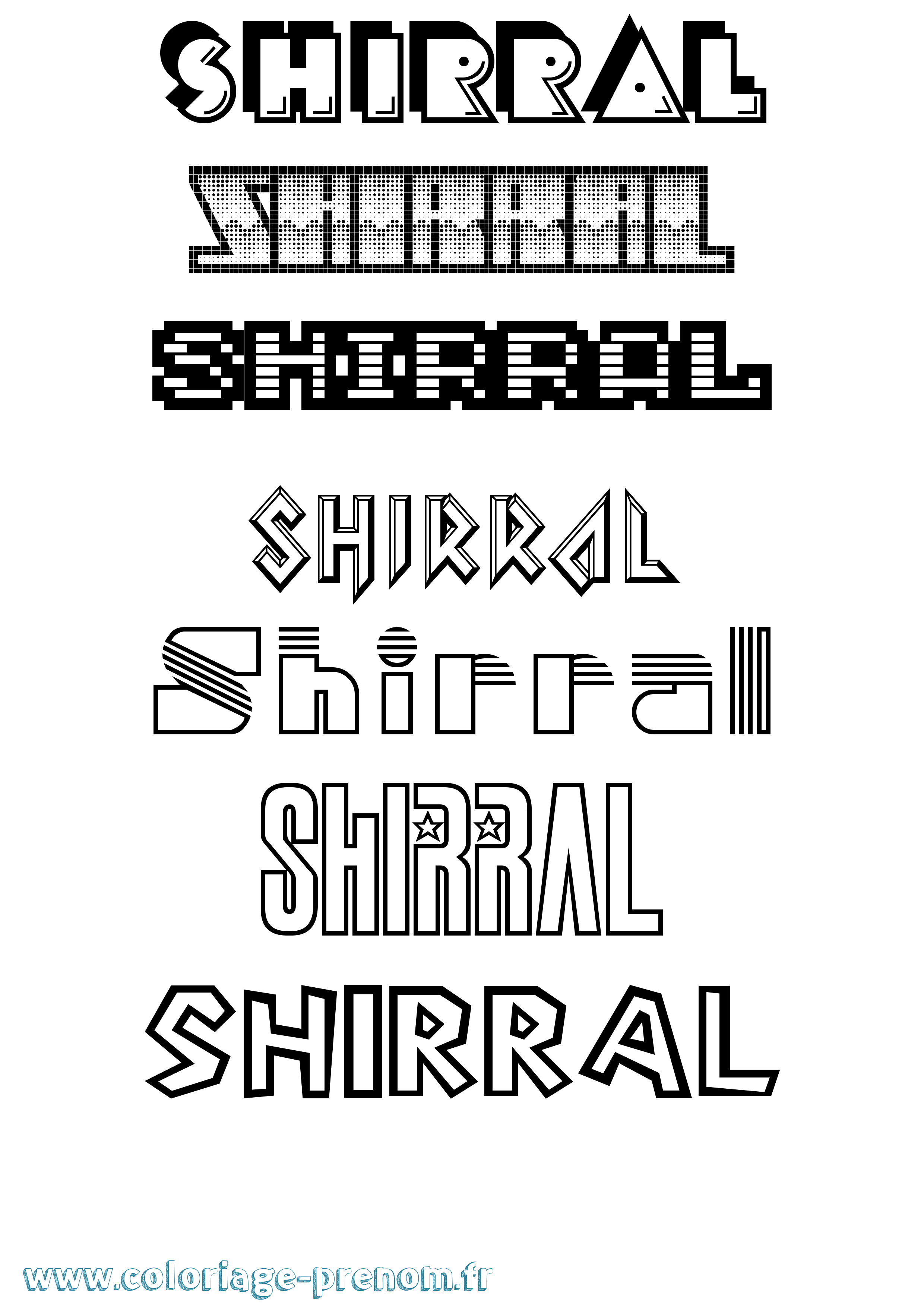 Coloriage Shirral Jeux Vidéos Coloriage prénom Shirral Jeux Vidéos