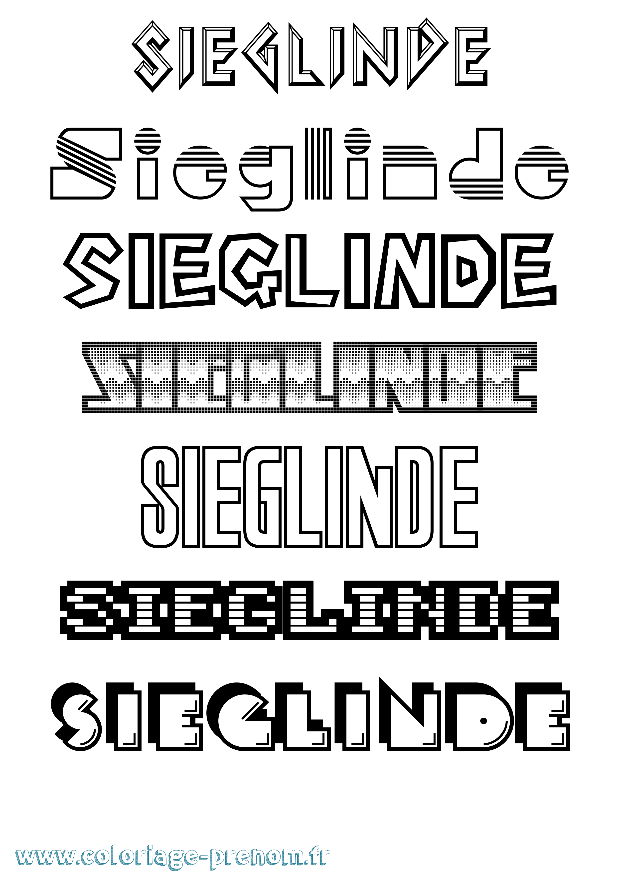 Coloriage Sieglinde Jeux Vidéos Coloriage prénom Sieglinde Jeux Vidéos