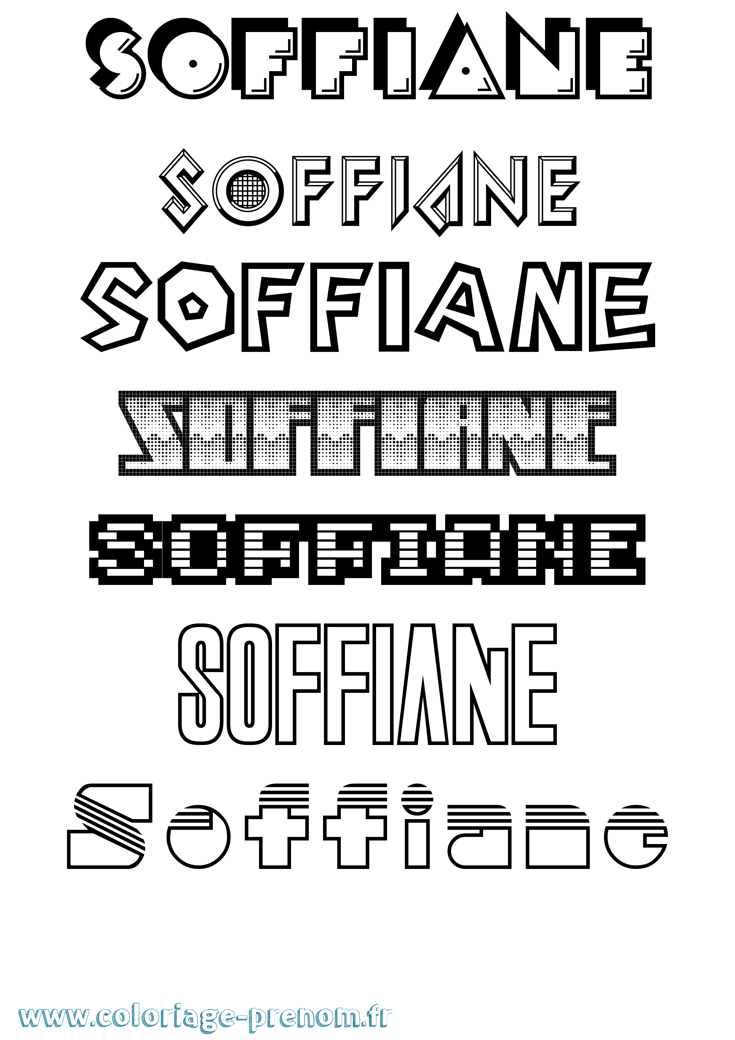 Coloriage Soffiane Jeux Vidéos Coloriage prénom Soffiane Jeux Vidéos