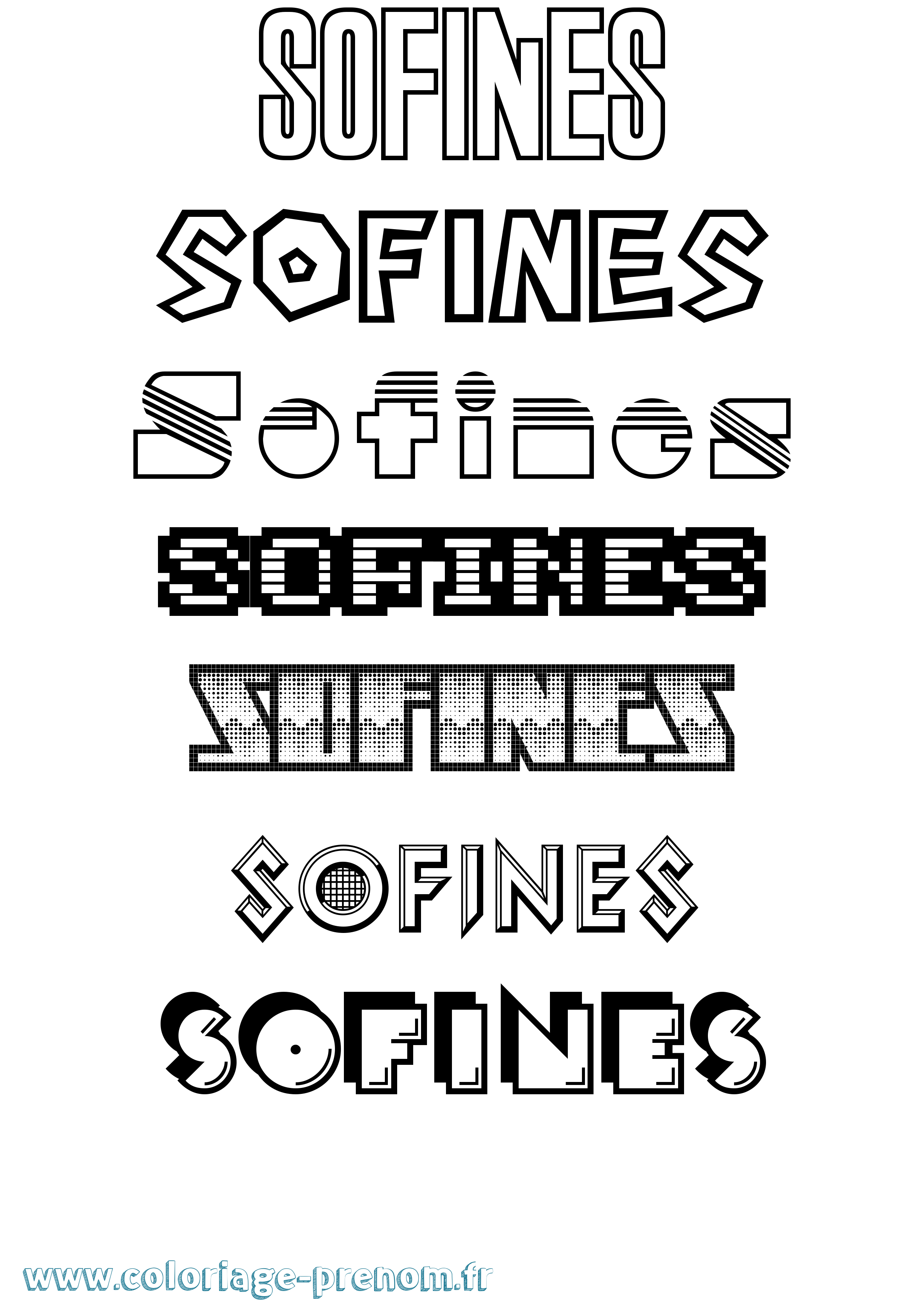 Coloriage Sofines Jeux Vidéos Coloriage prénom Sofines Jeux Vidéos