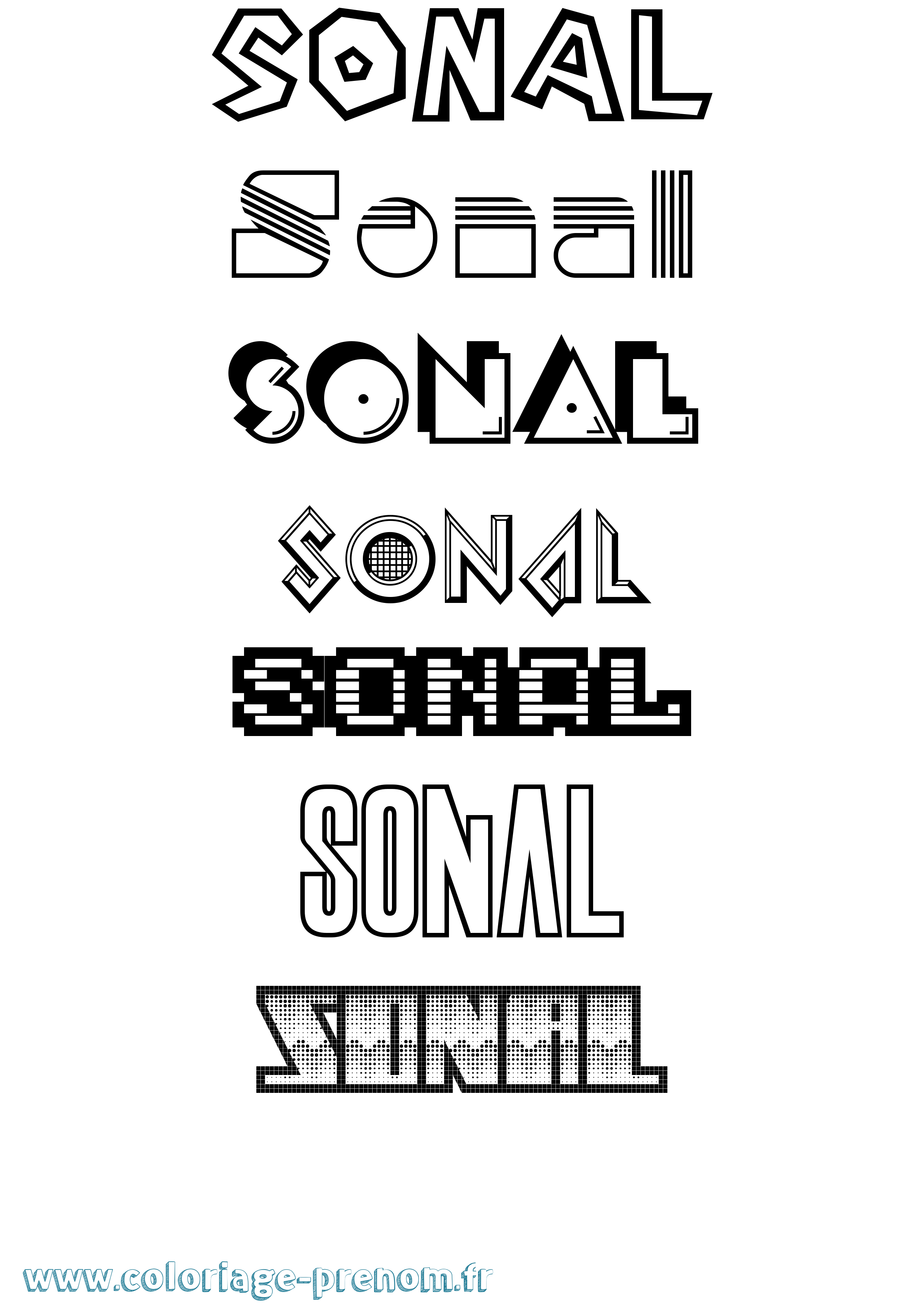 Coloriage Sonal Jeux Vidéos Coloriage prénom Sonal Jeux Vidéos