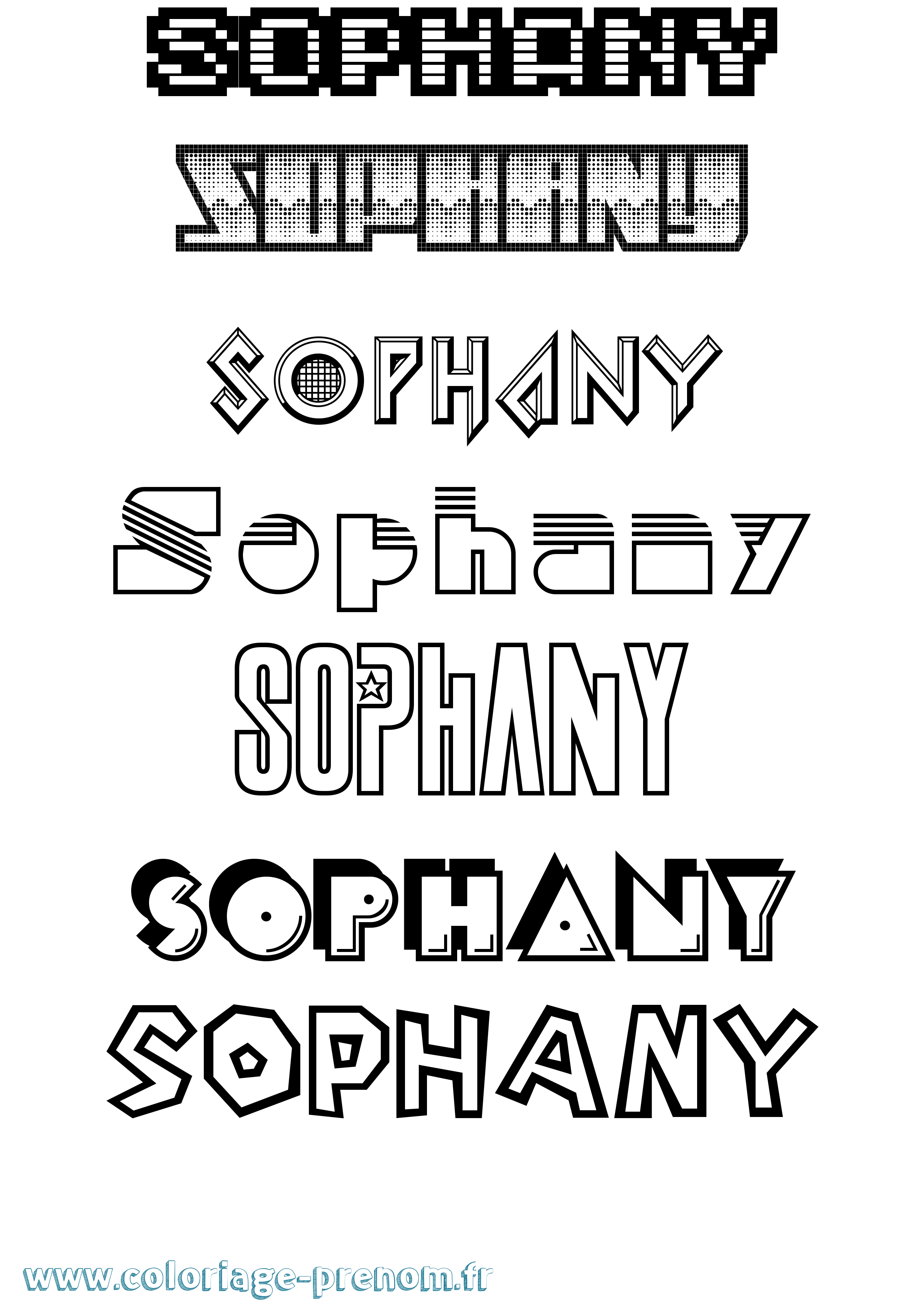 Coloriage Sophany Jeux Vidéos Coloriage prénom Sophany Jeux Vidéos
