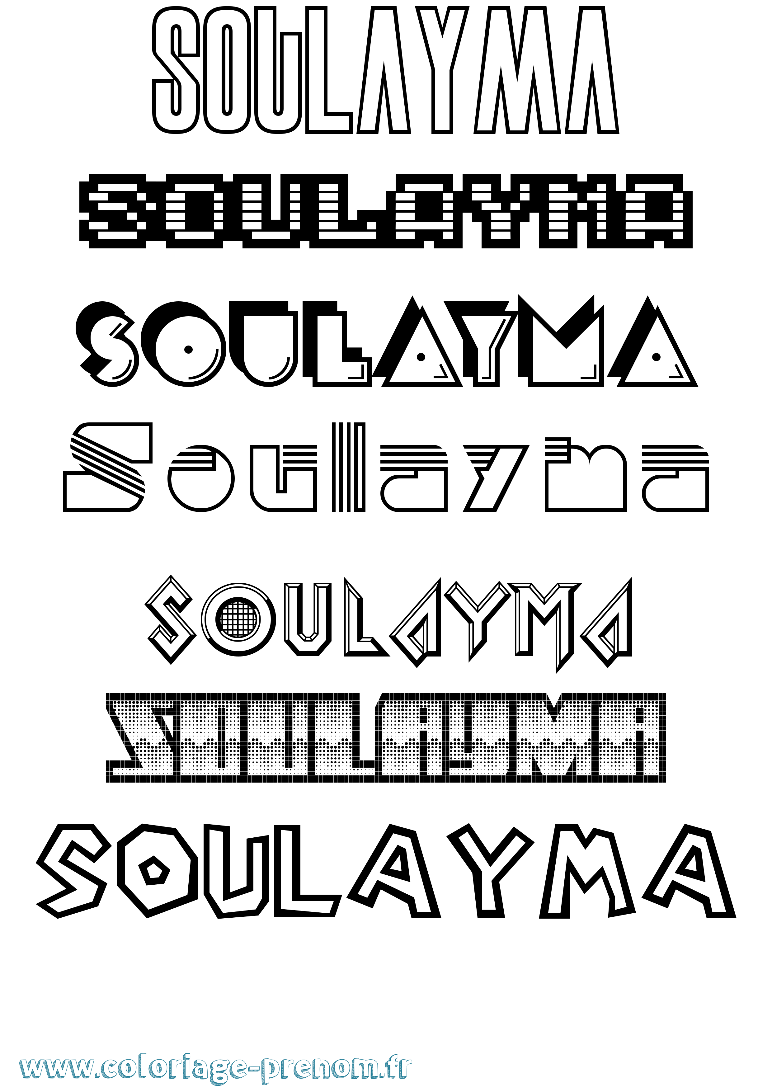 Coloriage Soulayma Jeux Vidéos Coloriage prénom Soulayma Jeux Vidéos